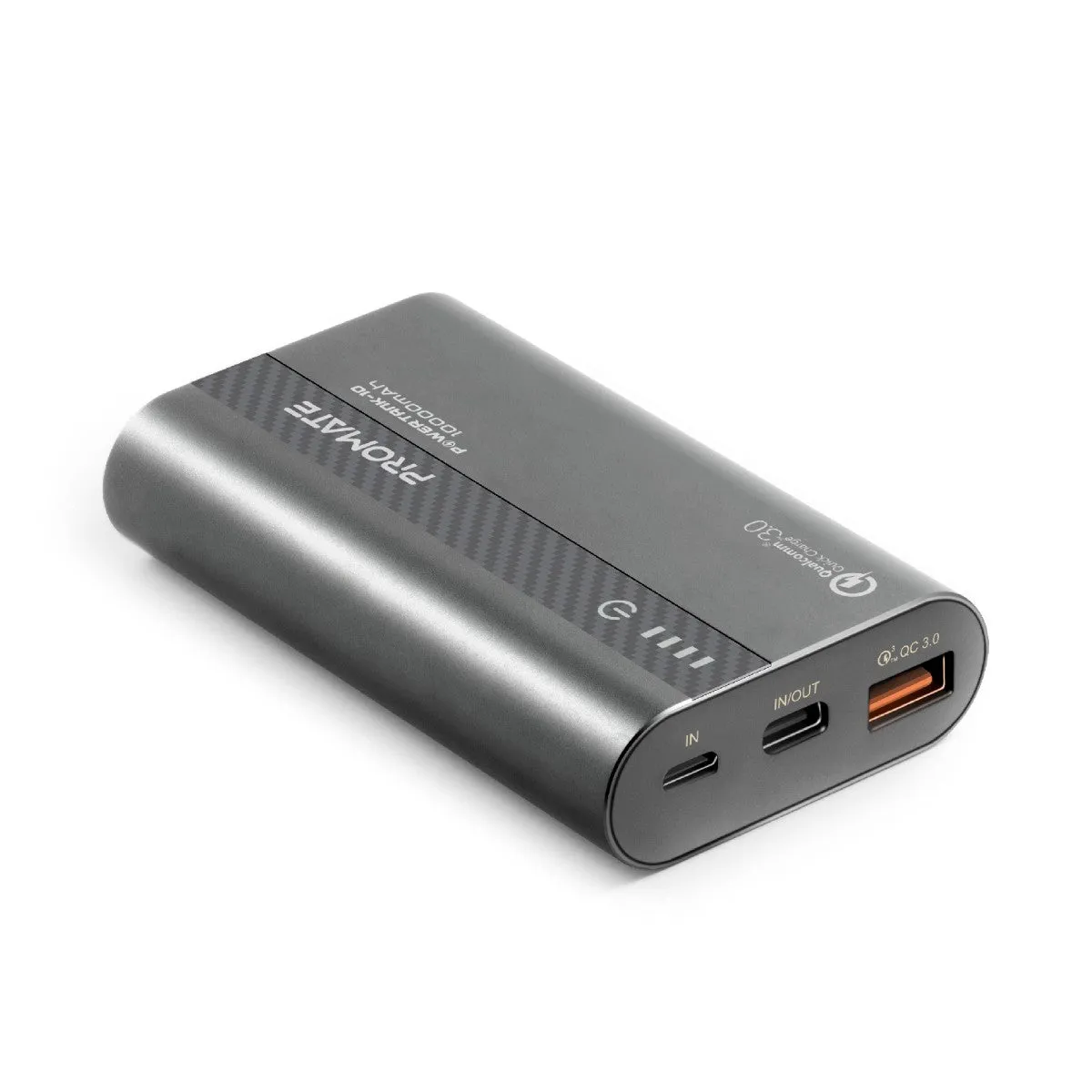 10000mAh Ultra-Fast Charging Power Bank with 18Watt Power Delivery and QC 3.0