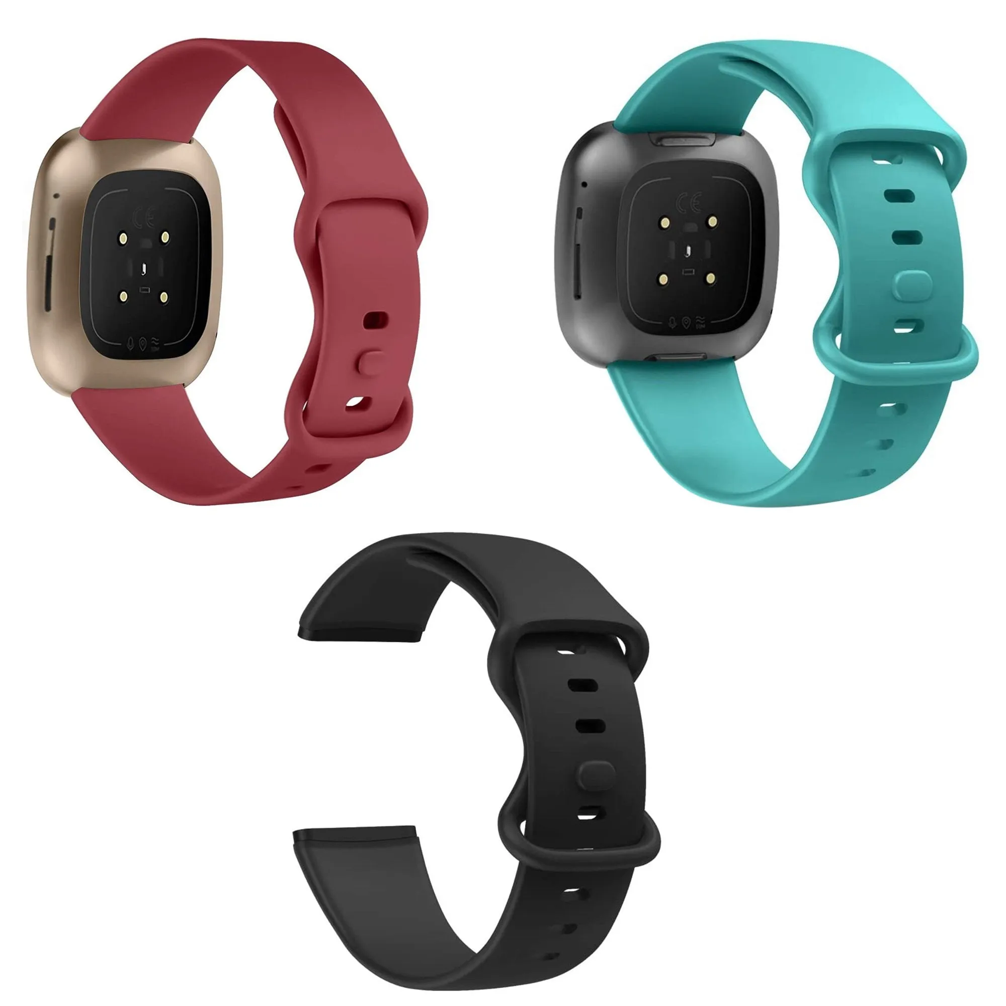 3 x Fitbit Versa 4 Straps Refresh Bundle