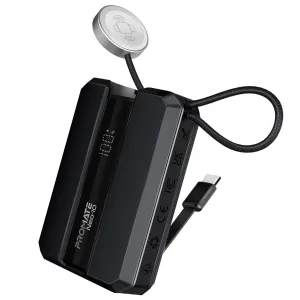 30W Power Delivery Smartphone & Apple Watch Charging Power Bank with in-built USB-C Cable