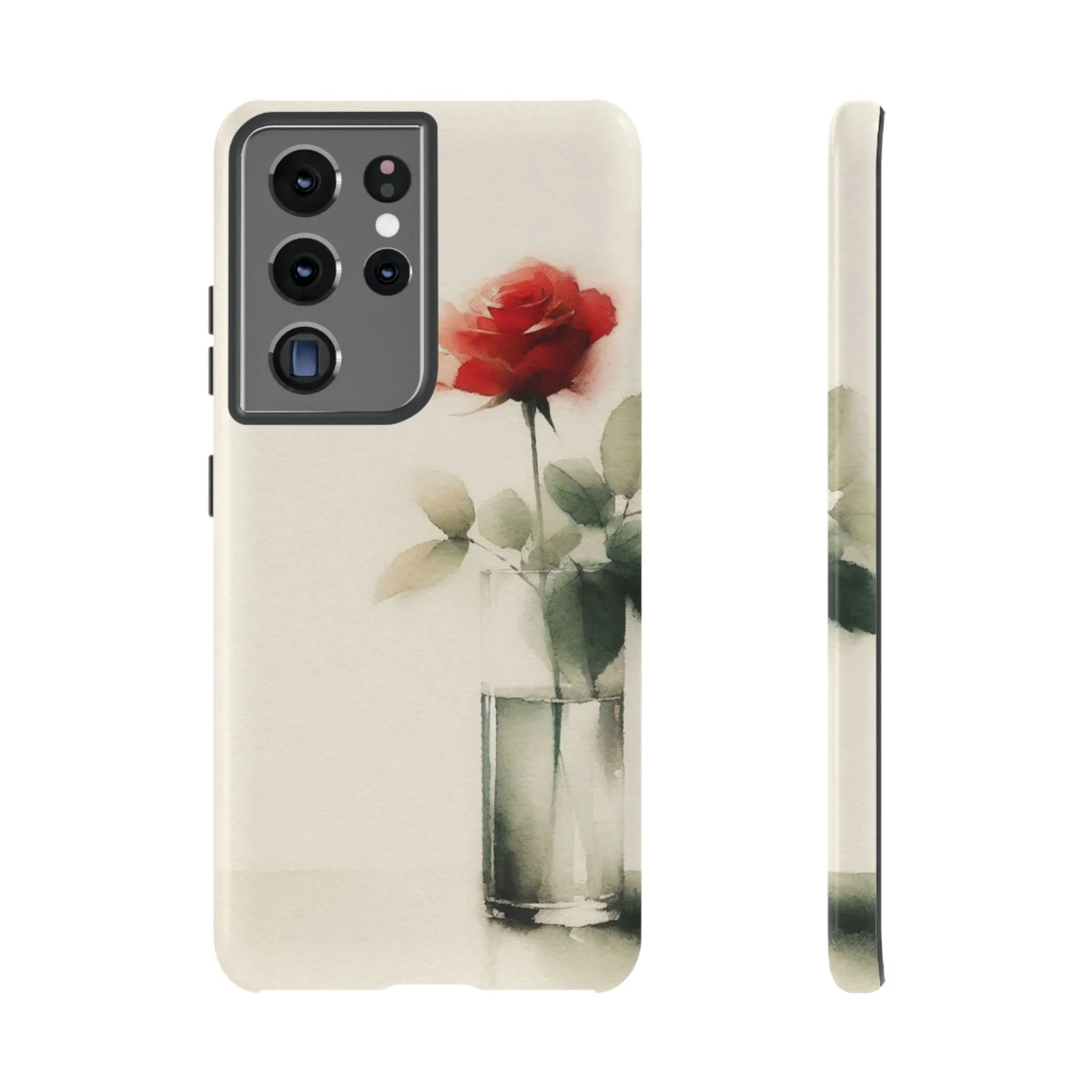 A rose in a vase minimal Tough Cases