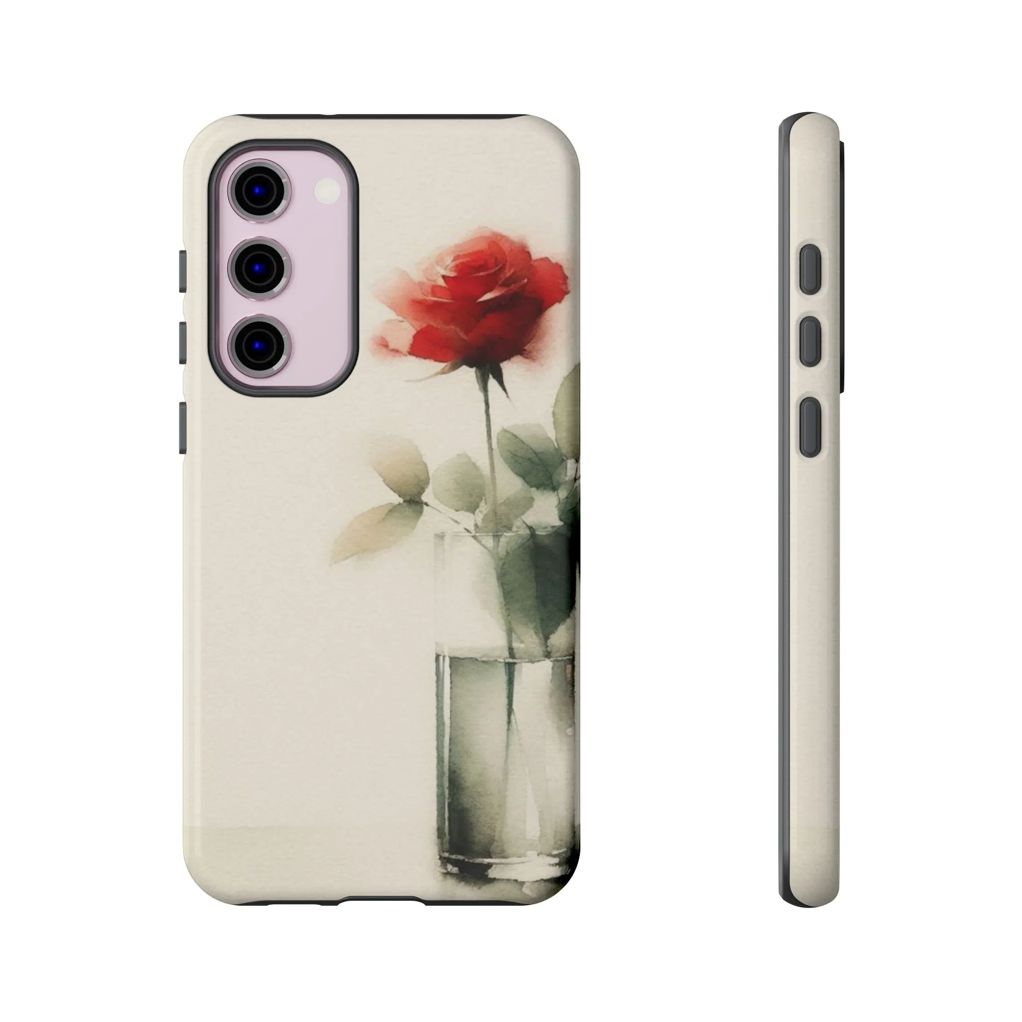A rose in a vase minimal Tough Cases