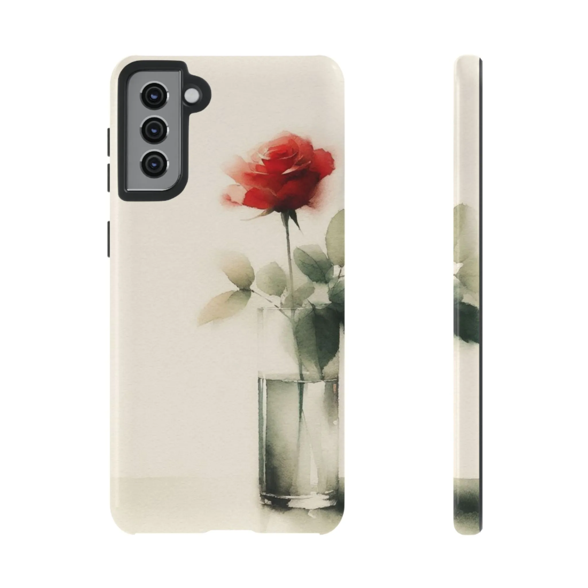 A rose in a vase minimal Tough Cases