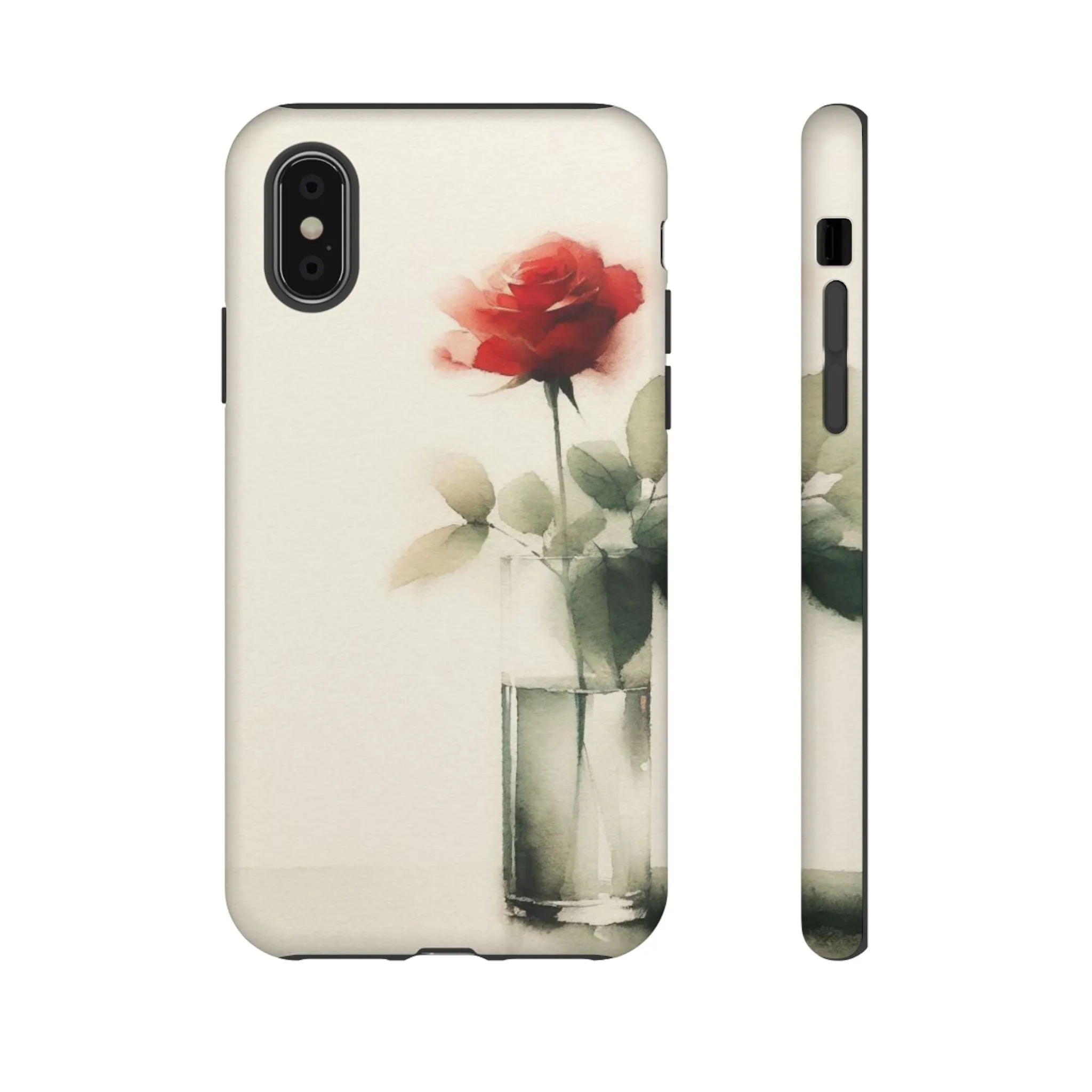 A rose in a vase minimal Tough Cases