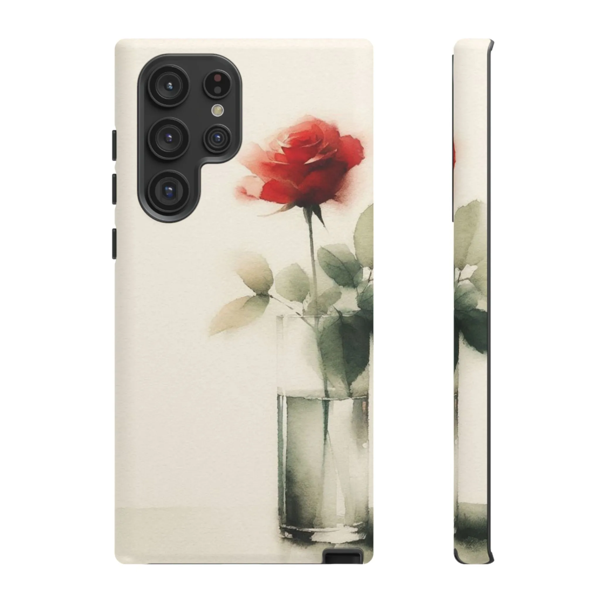 A rose in a vase minimal Tough Cases