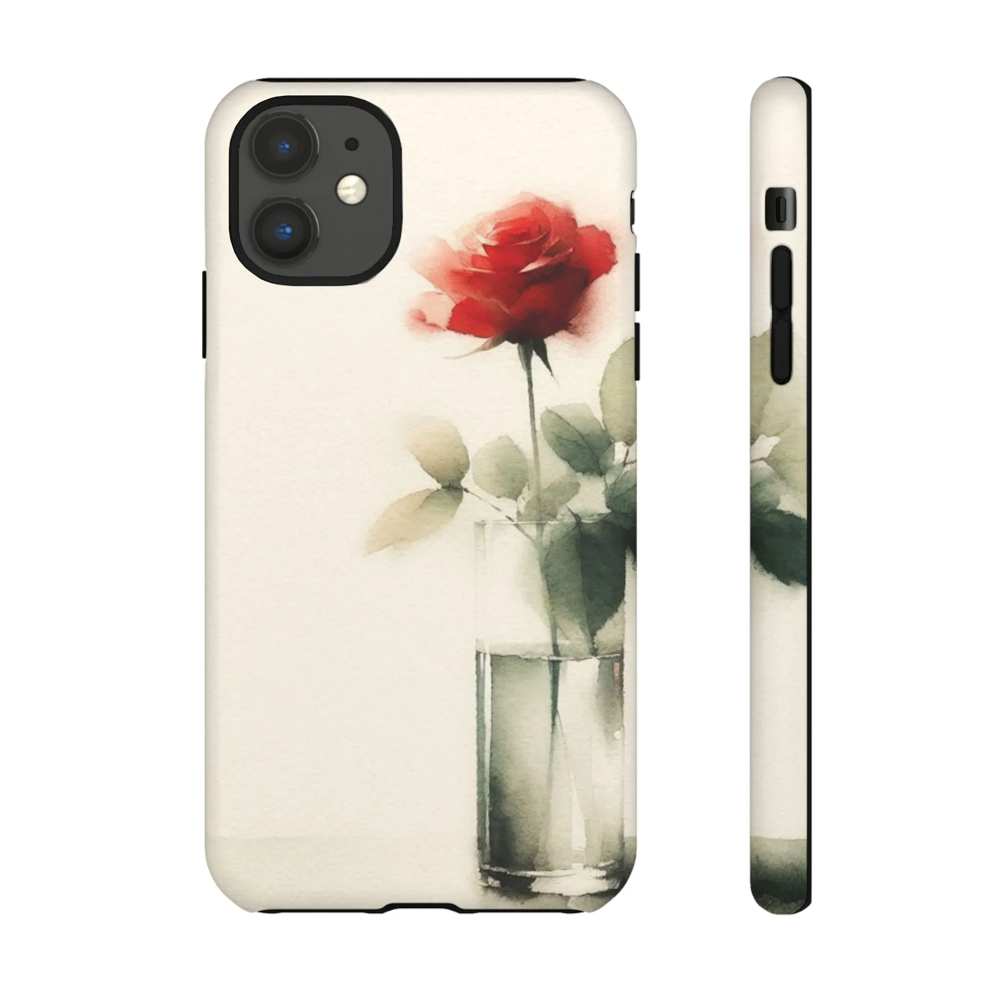 A rose in a vase minimal Tough Cases
