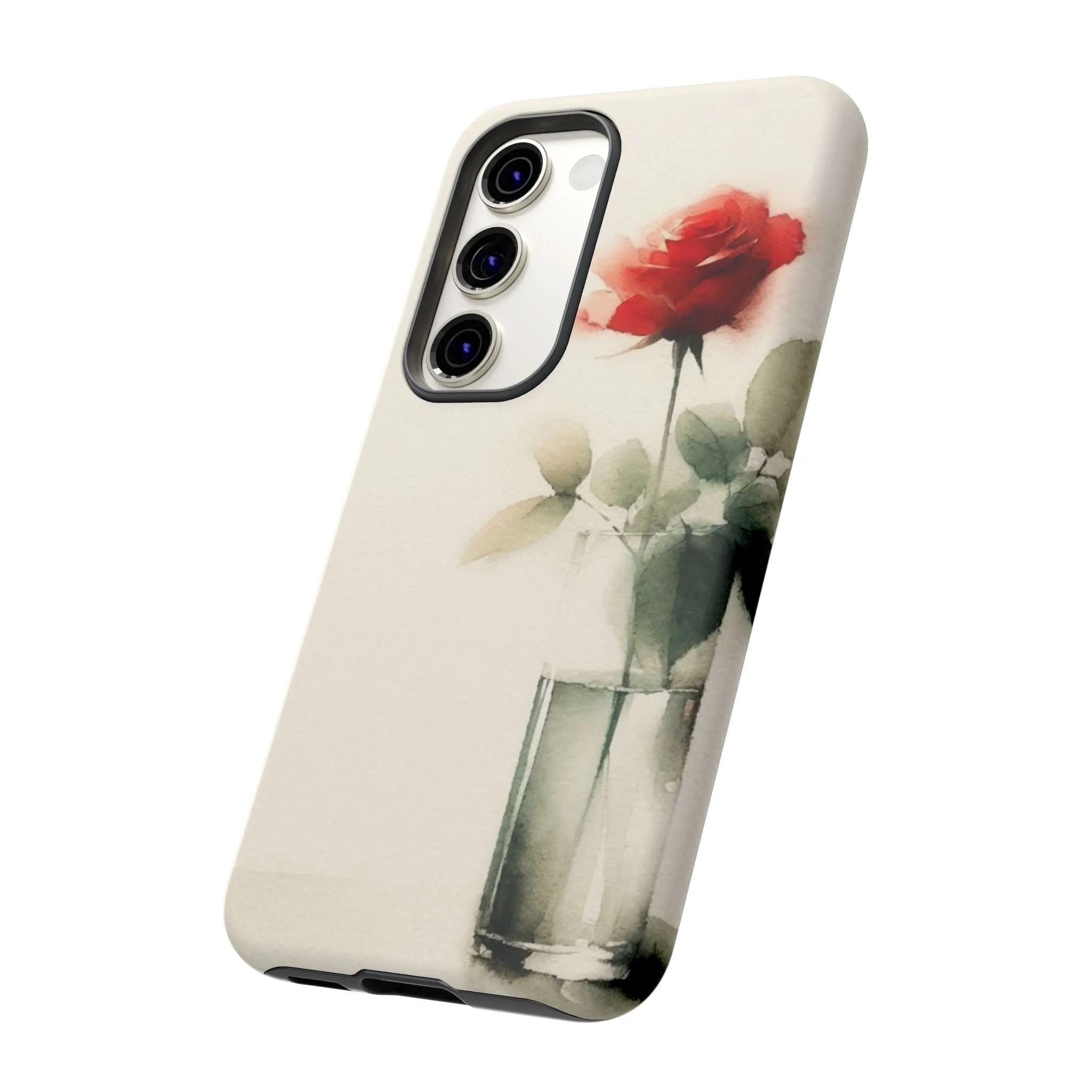 A rose in a vase minimal Tough Cases