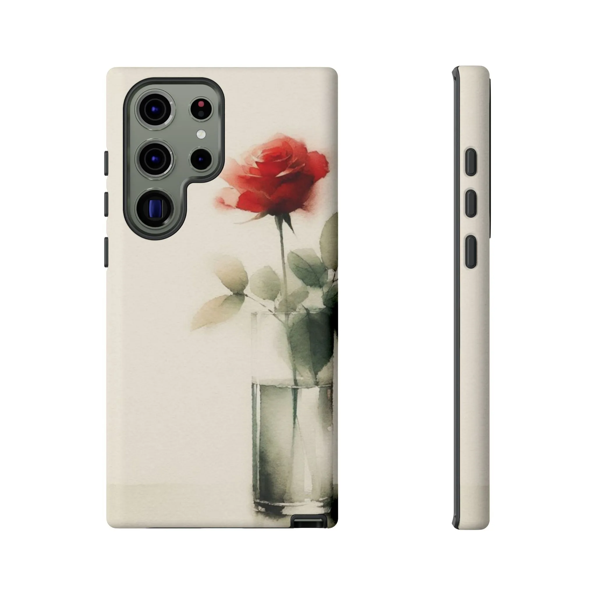 A rose in a vase minimal Tough Cases