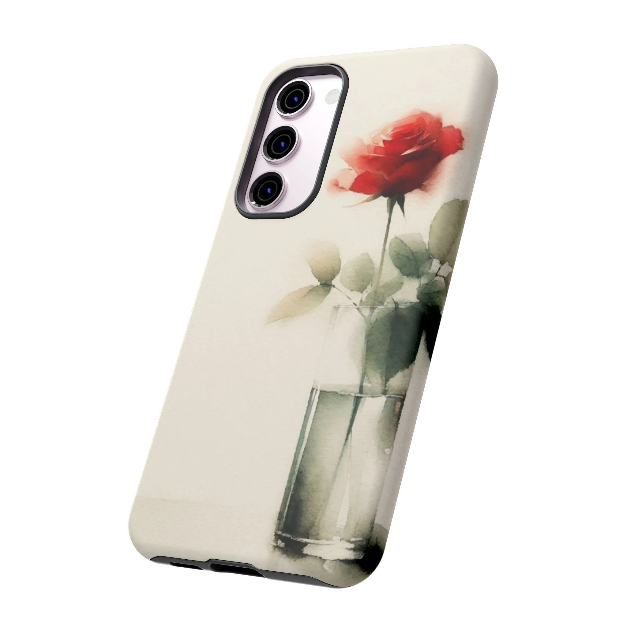 A rose in a vase minimal Tough Cases