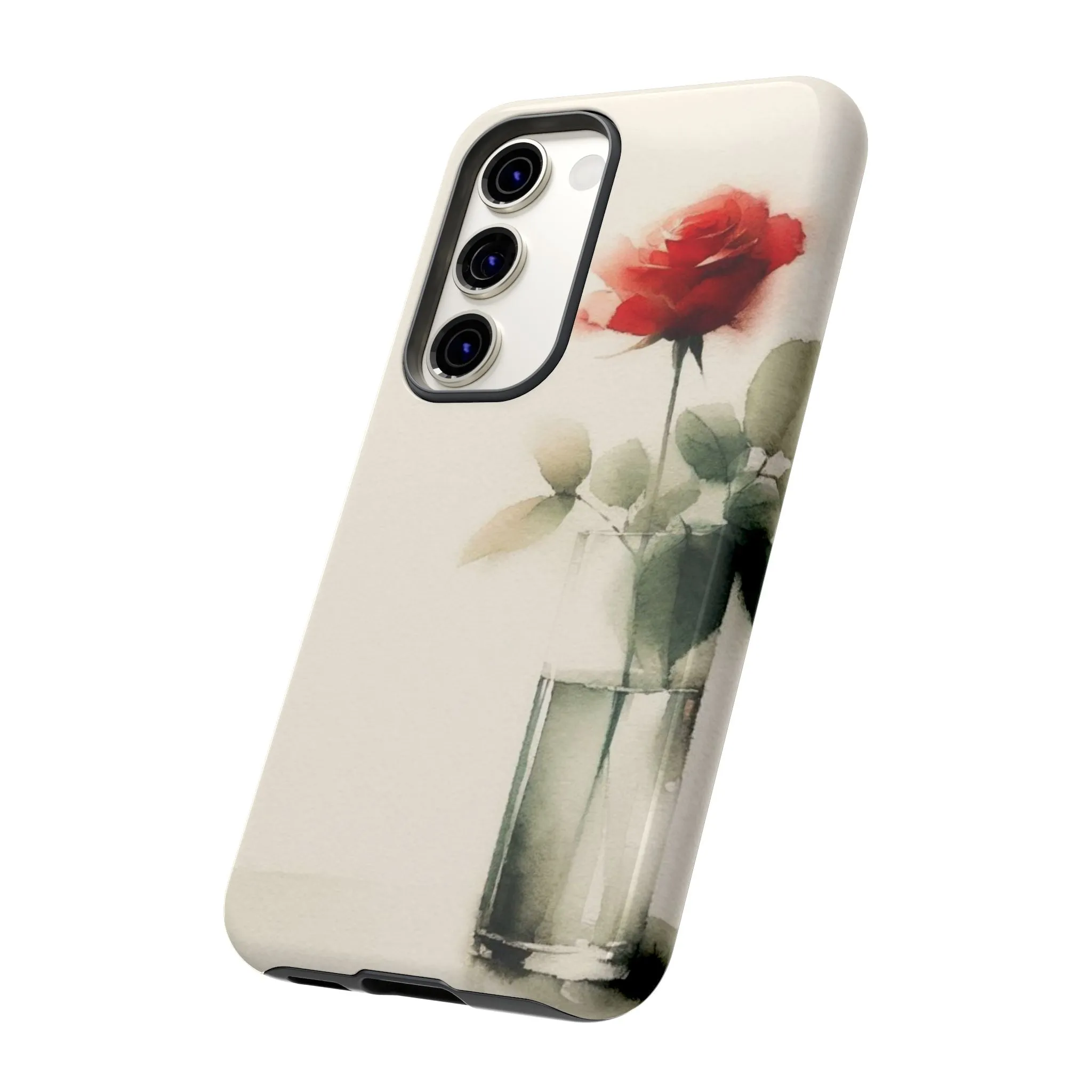 A rose in a vase minimal Tough Cases