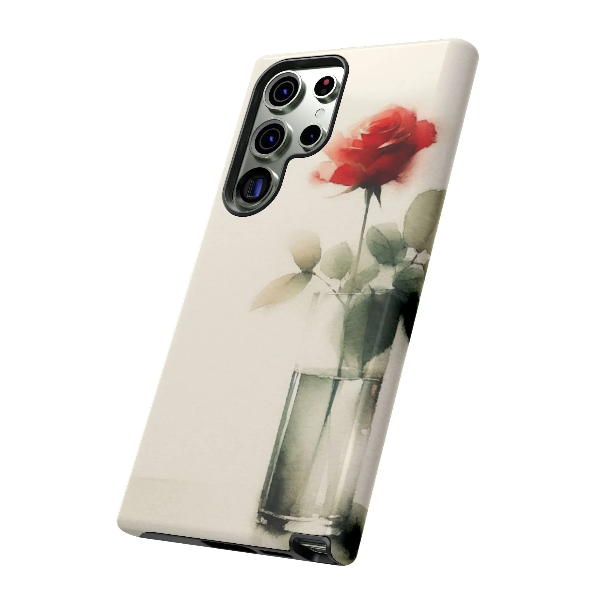 A rose in a vase minimal Tough Cases