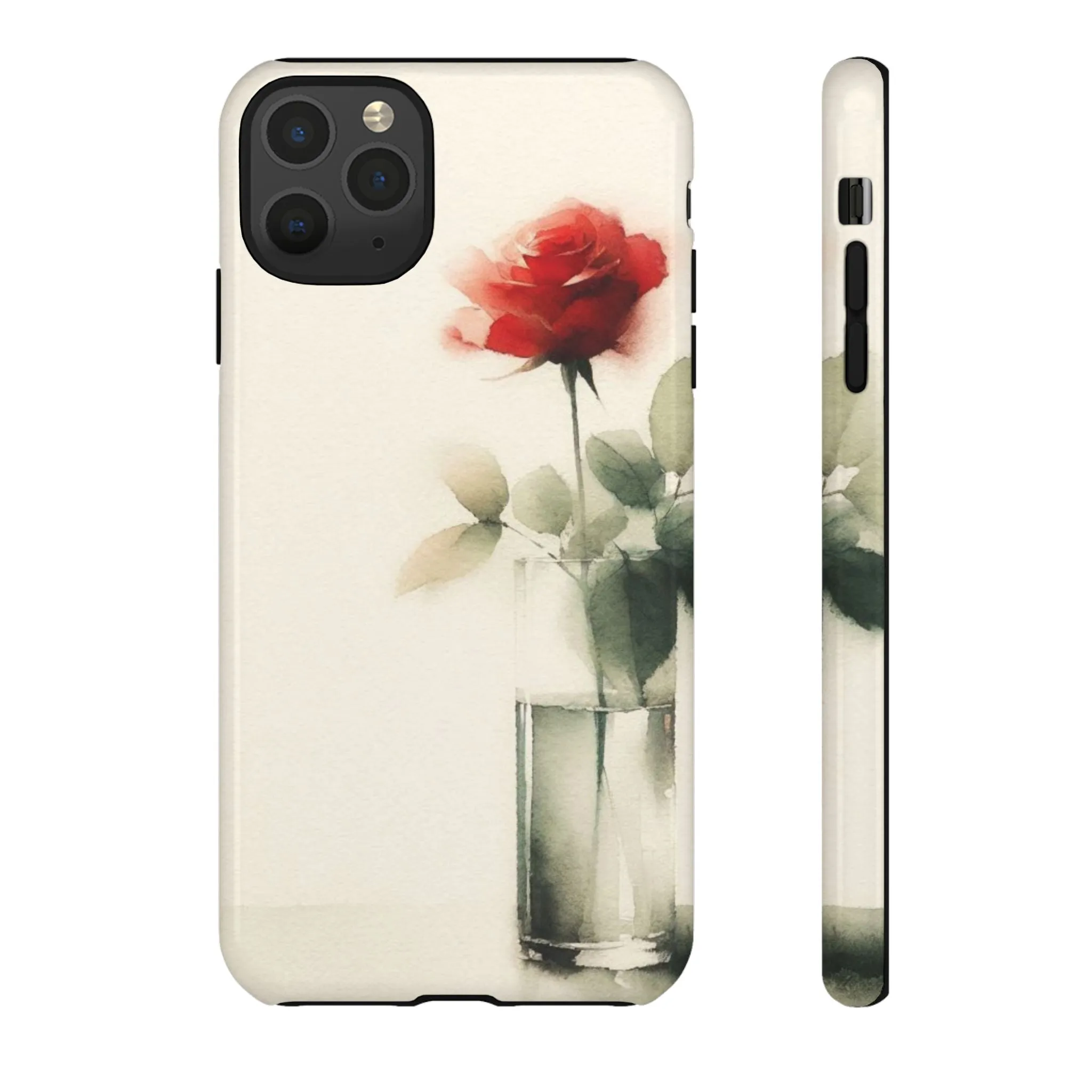 A rose in a vase minimal Tough Cases