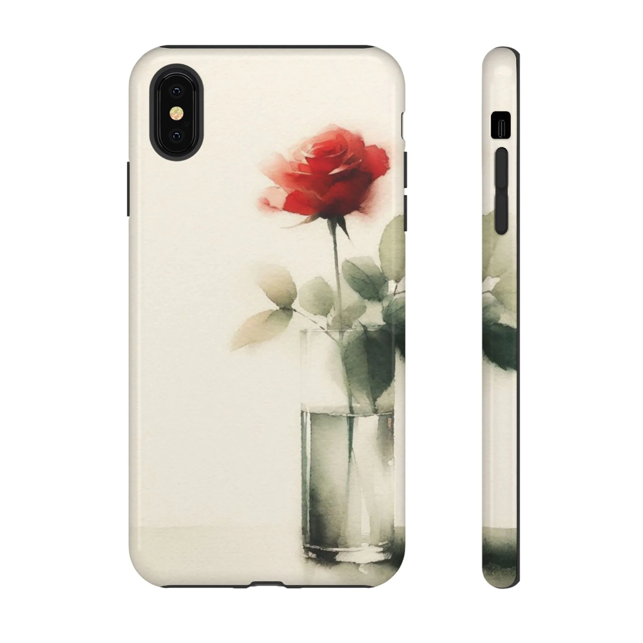 A rose in a vase minimal Tough Cases