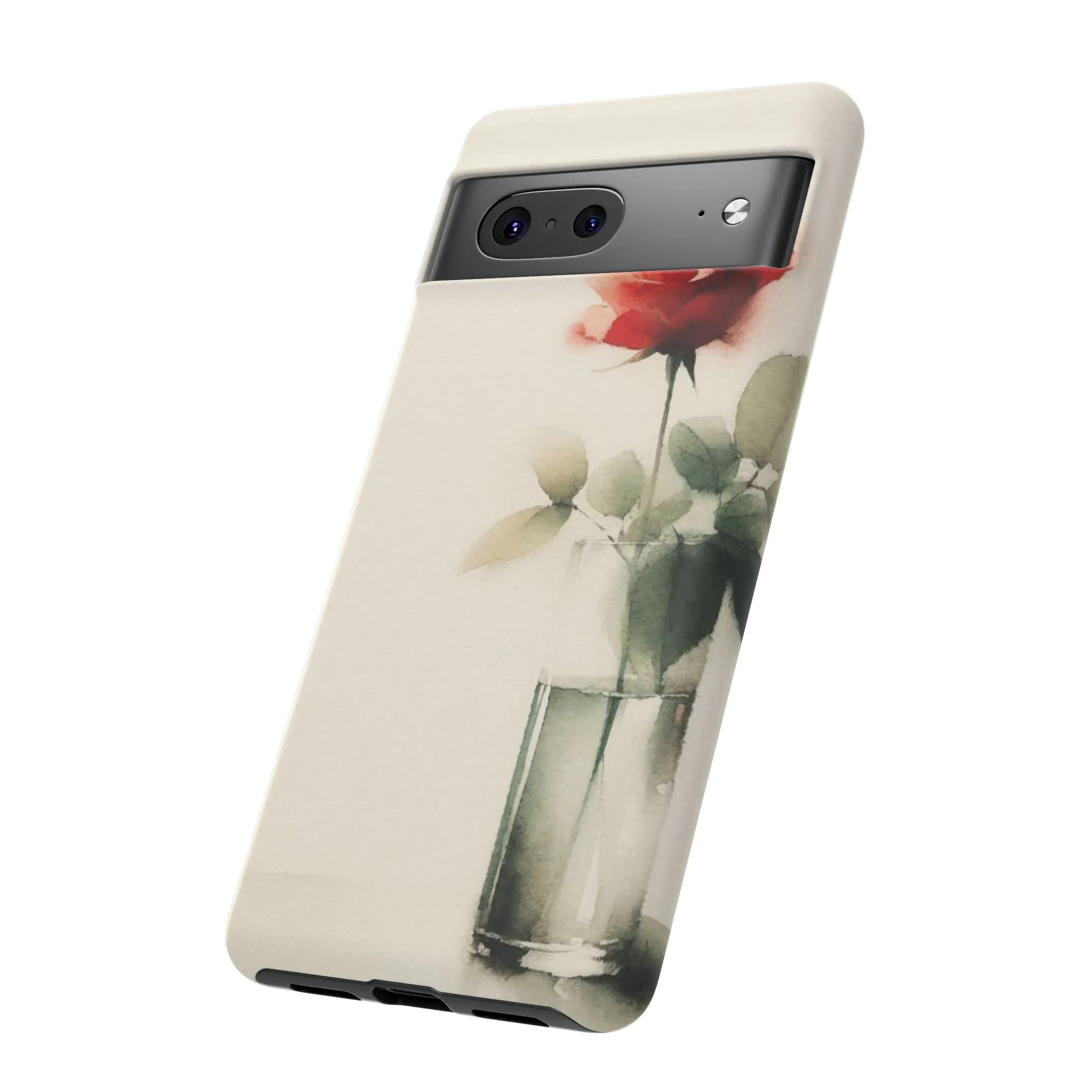 A rose in a vase minimal Tough Cases