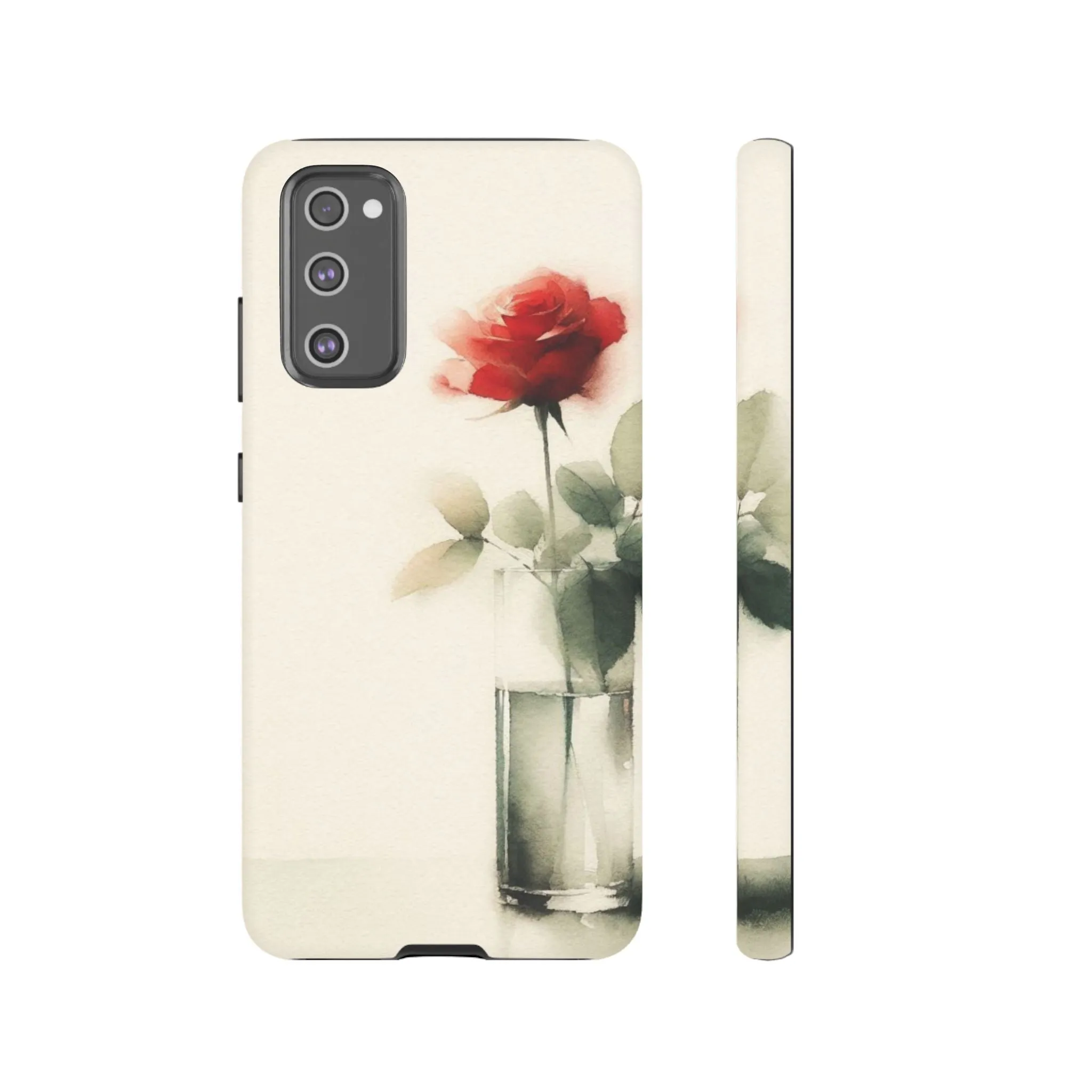 A rose in a vase minimal Tough Cases