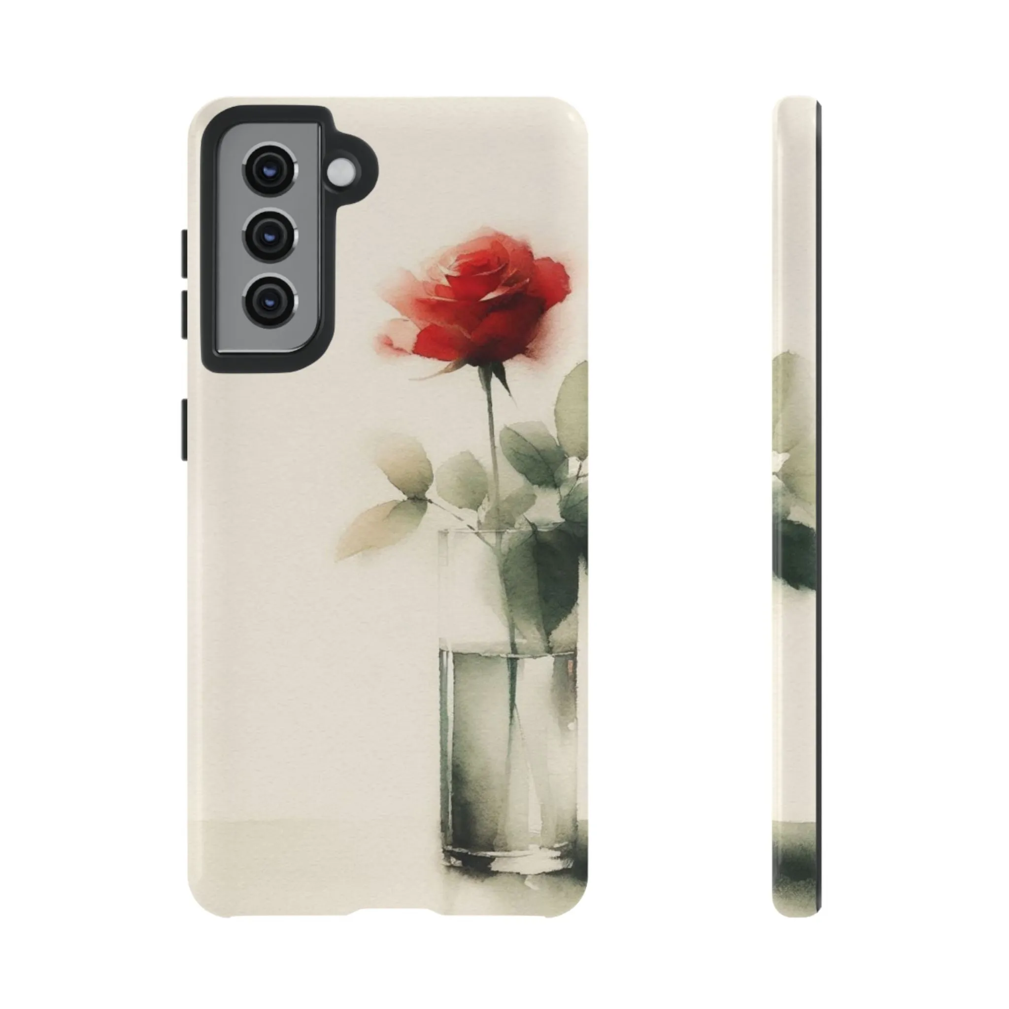 A rose in a vase minimal Tough Cases
