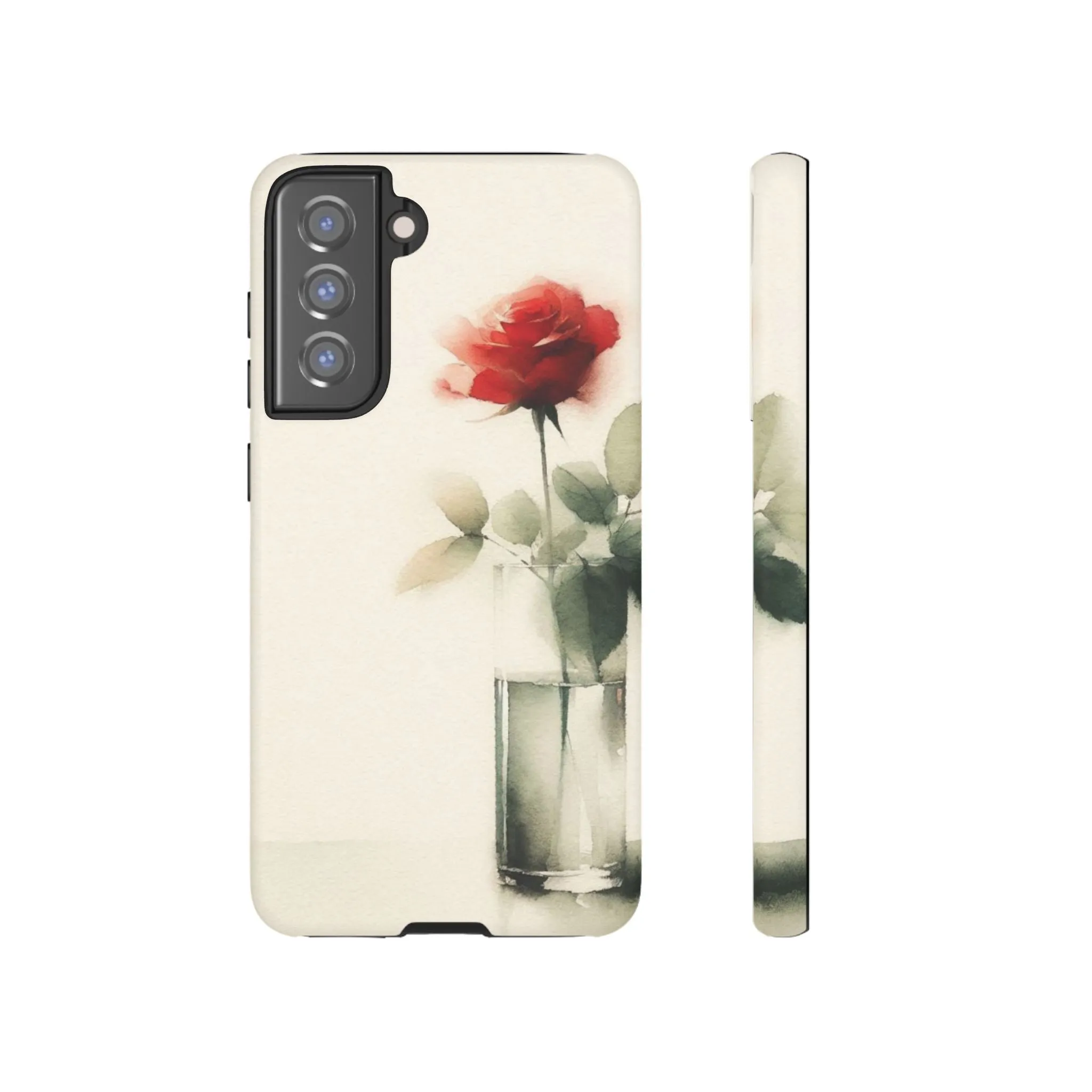 A rose in a vase minimal Tough Cases