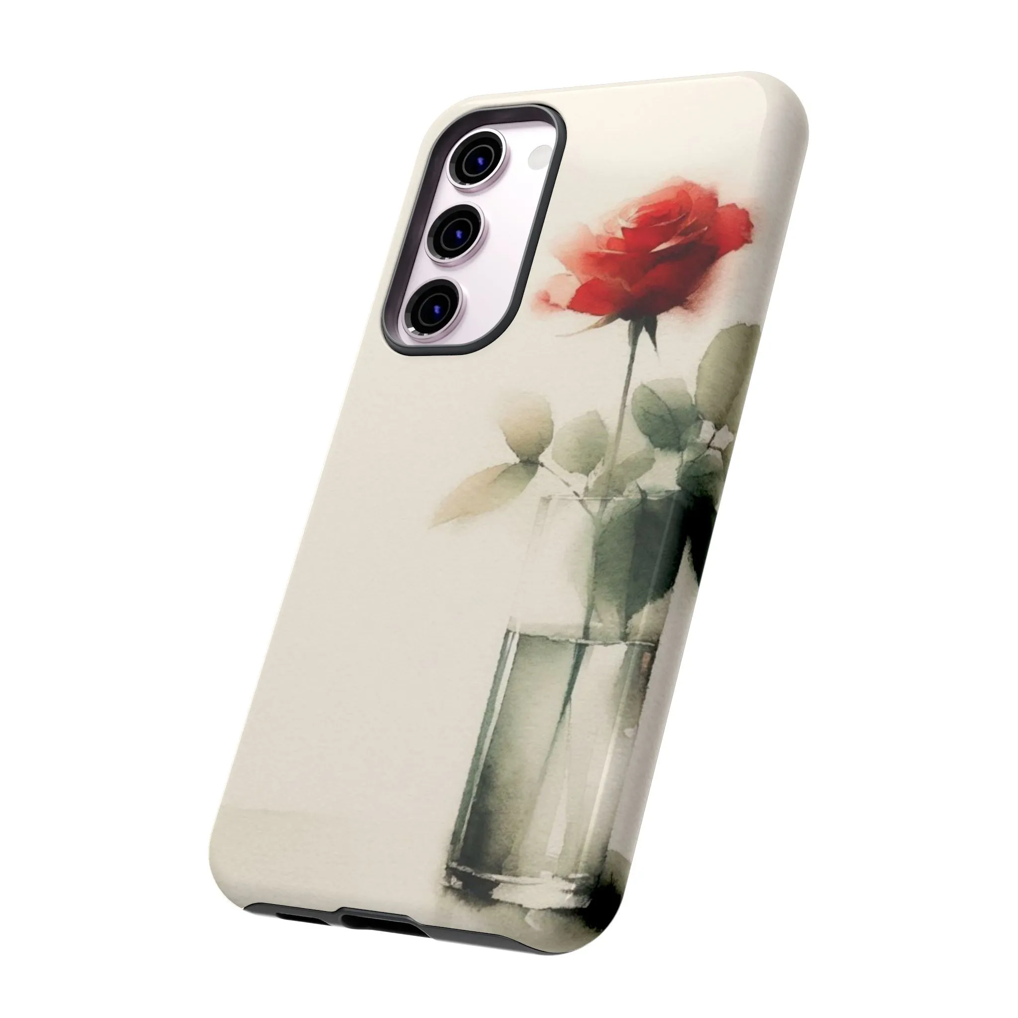 A rose in a vase minimal Tough Cases