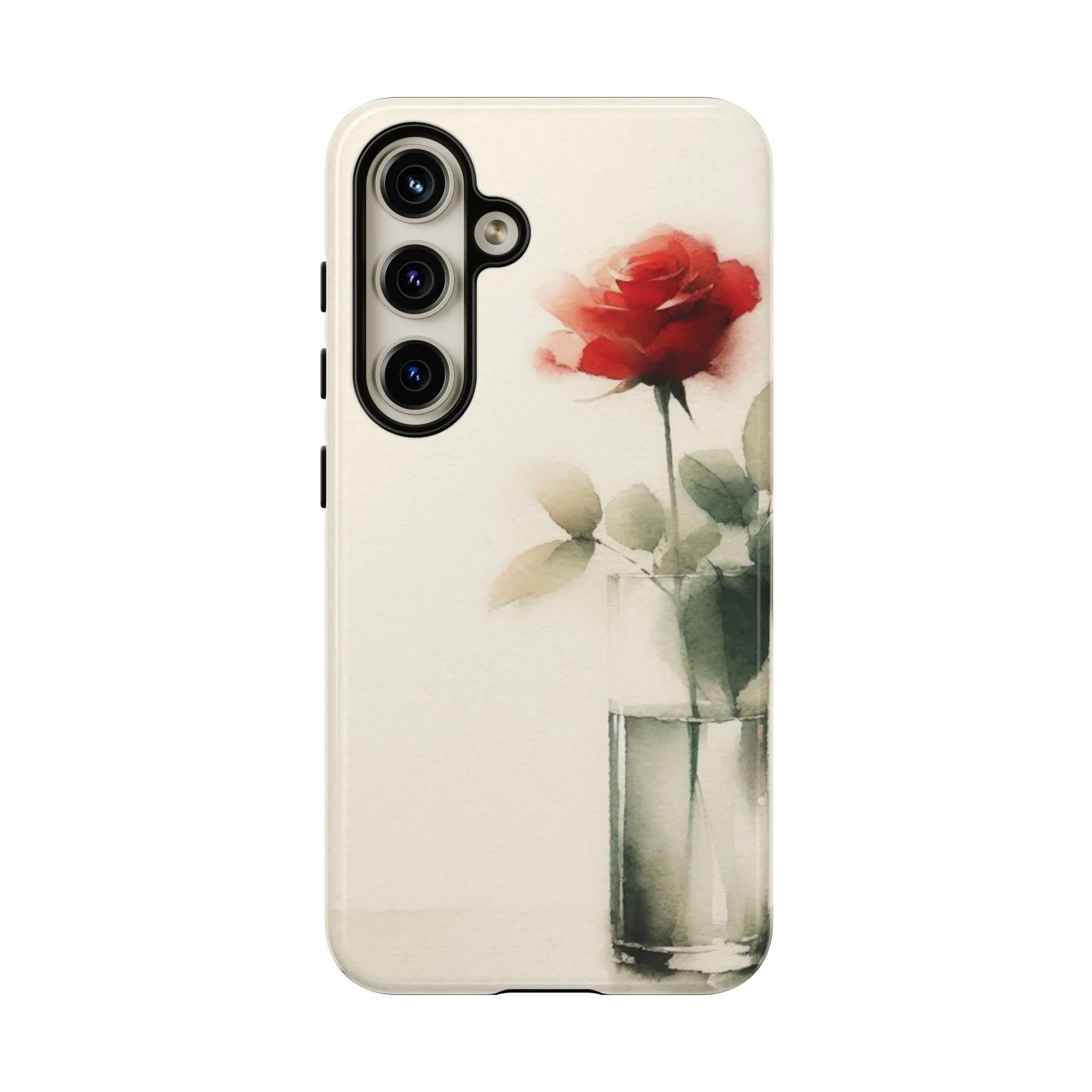 A rose in a vase minimal Tough Cases