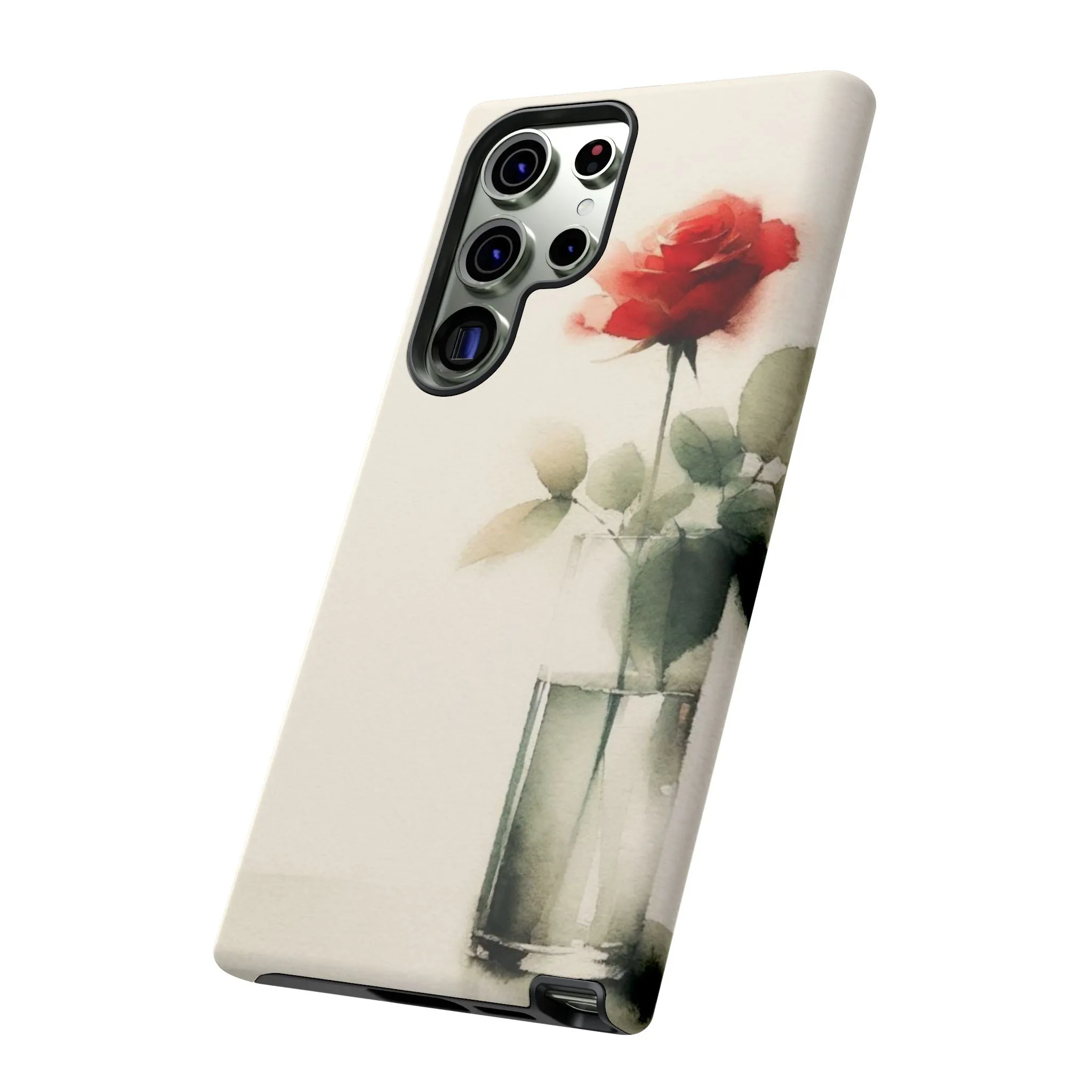 A rose in a vase minimal Tough Cases