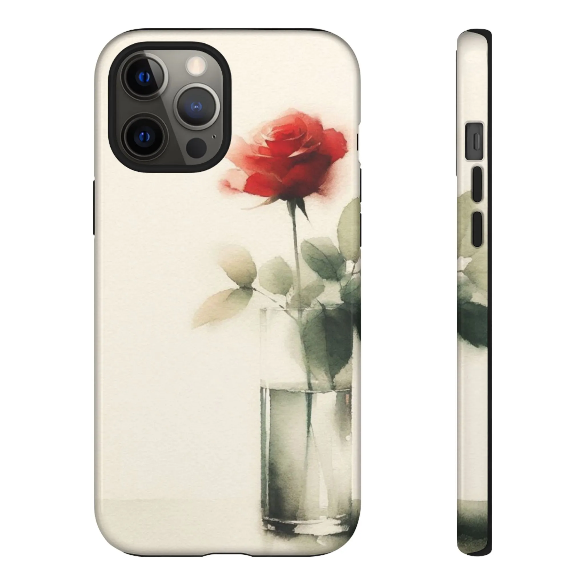 A rose in a vase minimal Tough Cases
