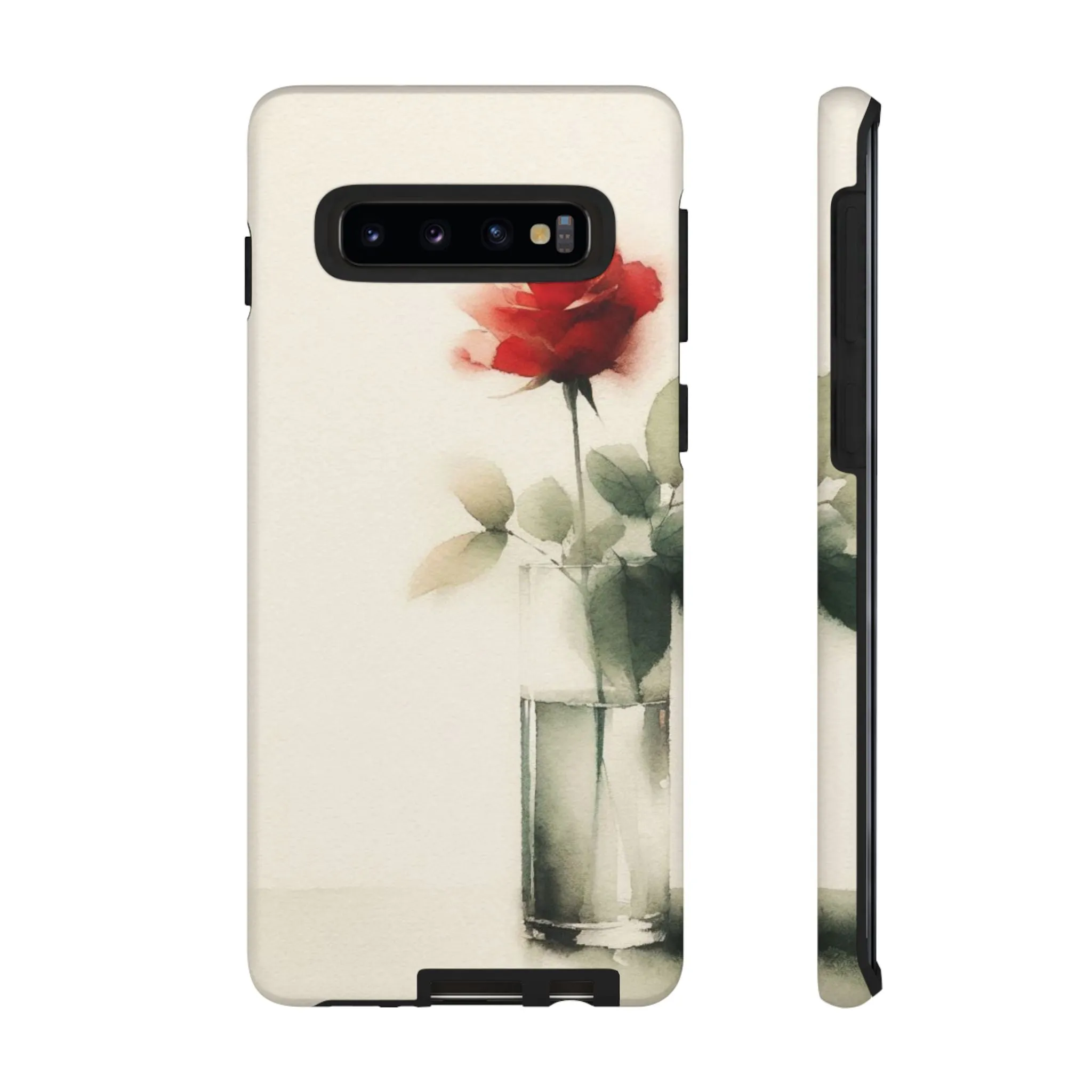 A rose in a vase minimal Tough Cases