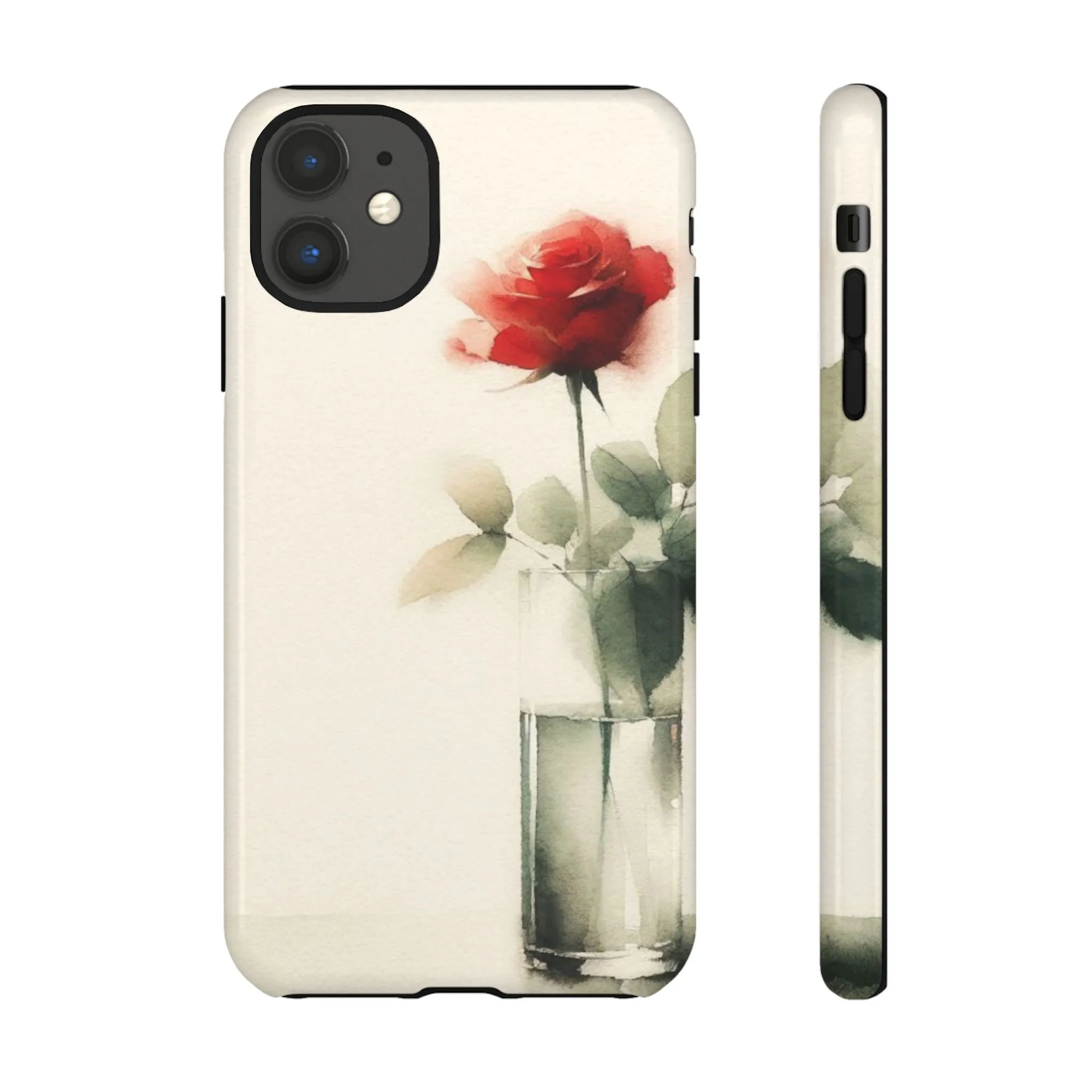 A rose in a vase minimal Tough Cases