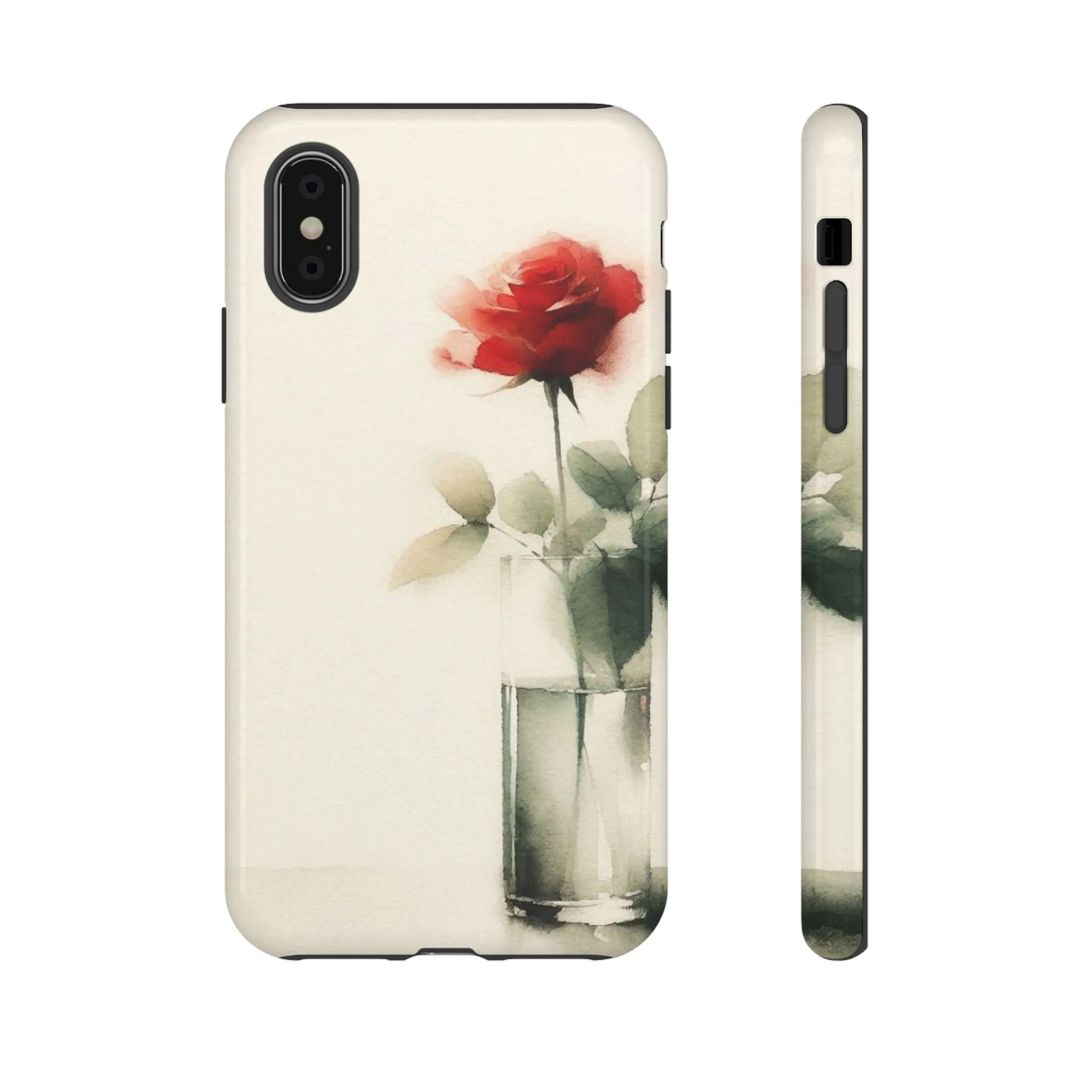 A rose in a vase minimal Tough Cases