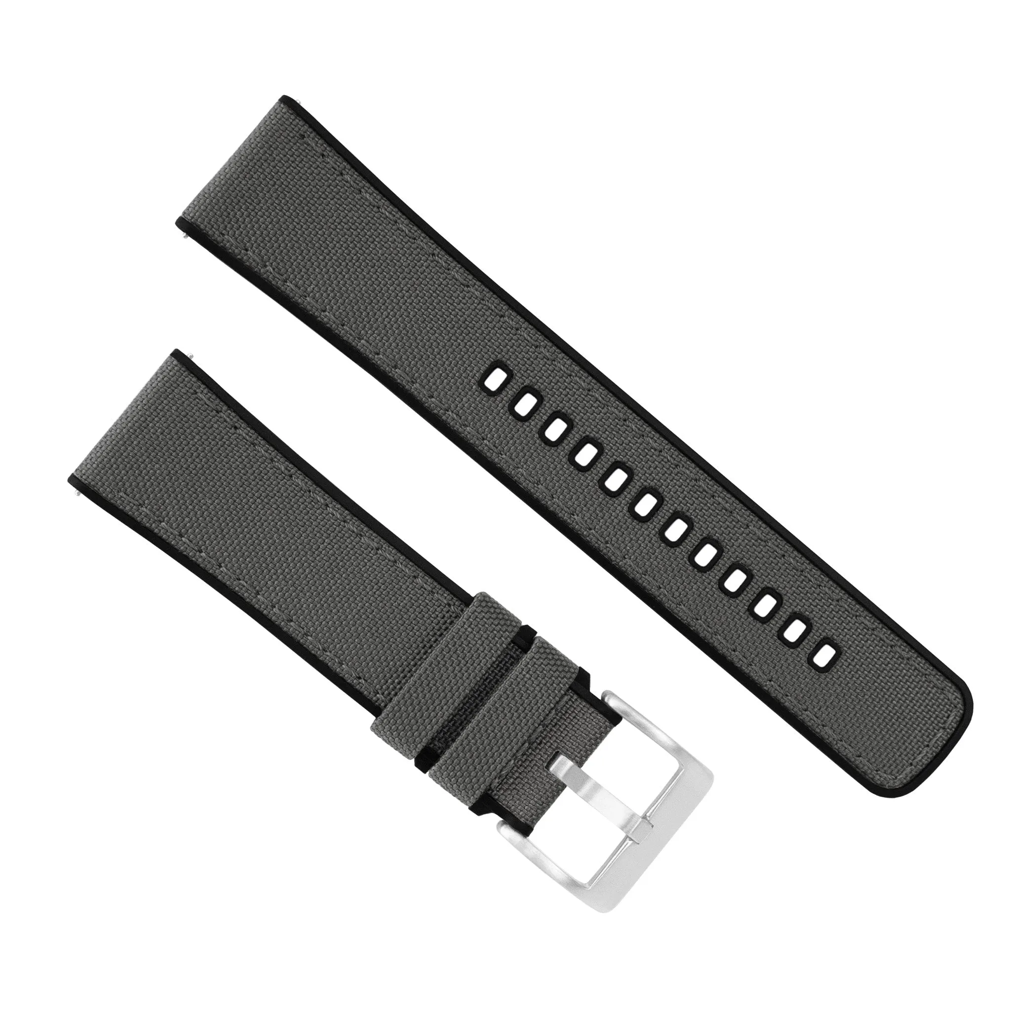 Amazfit Bip | Cordrua Fabric & Silicone Hybrid | Smoke Grey