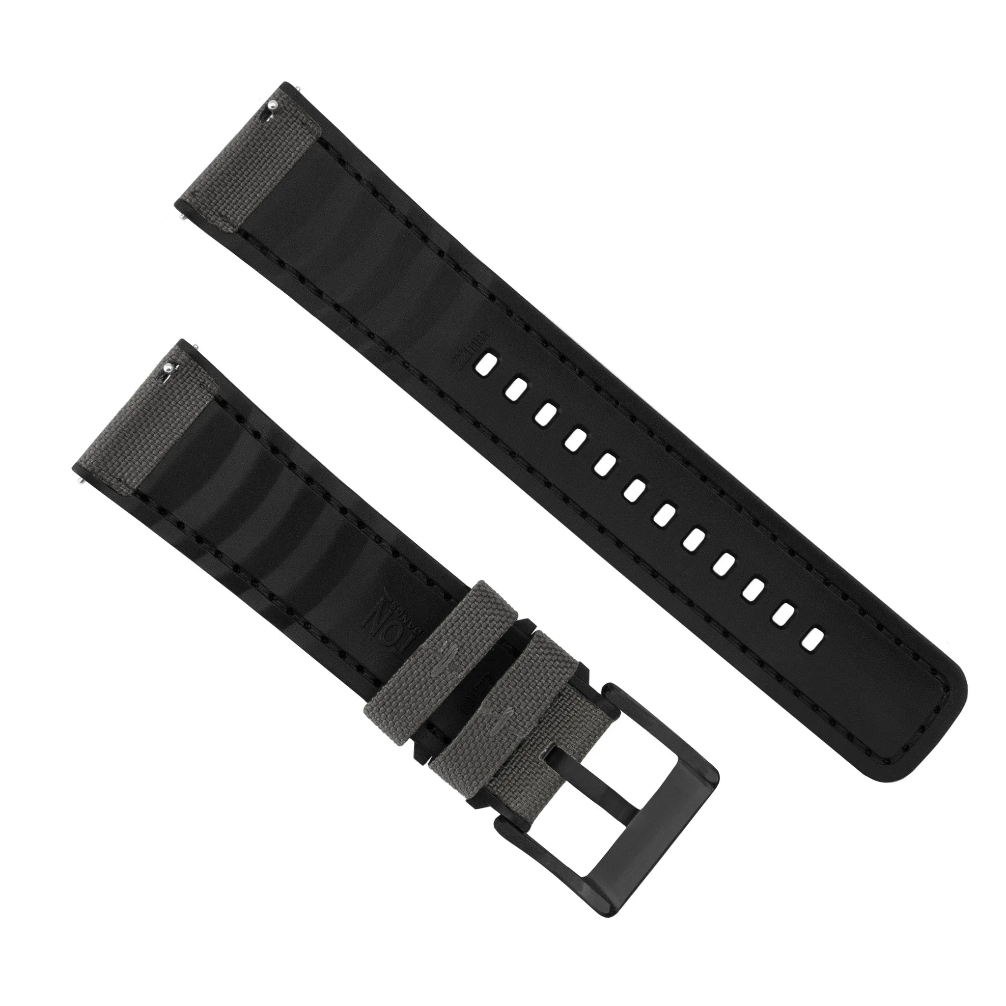 Amazfit Bip | Cordrua Fabric & Silicone Hybrid | Smoke Grey