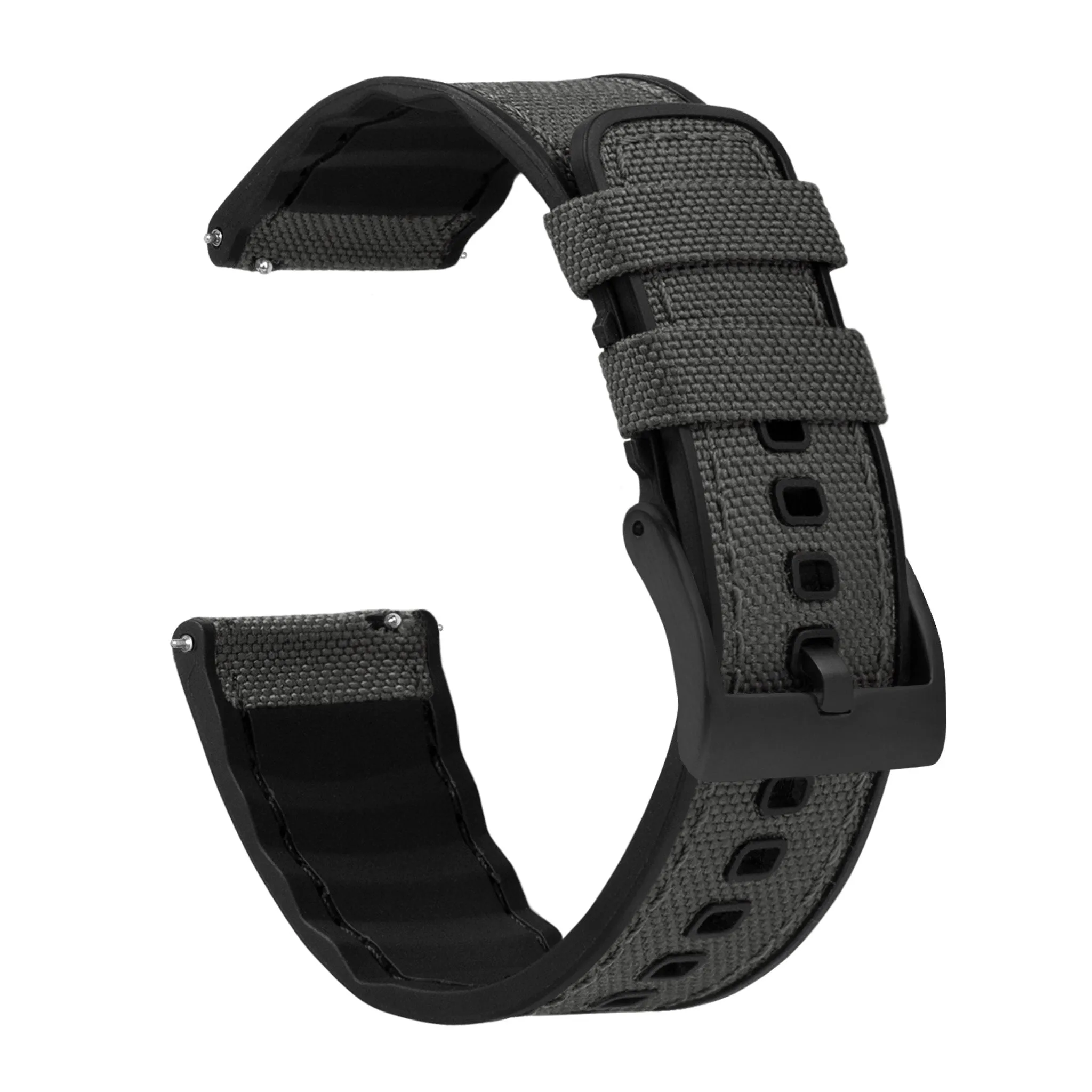 Amazfit Bip | Cordrua Fabric & Silicone Hybrid | Smoke Grey