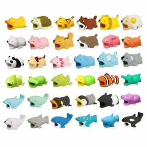 Animal Cable Protector Set: Cute Animal Charger Line Organization