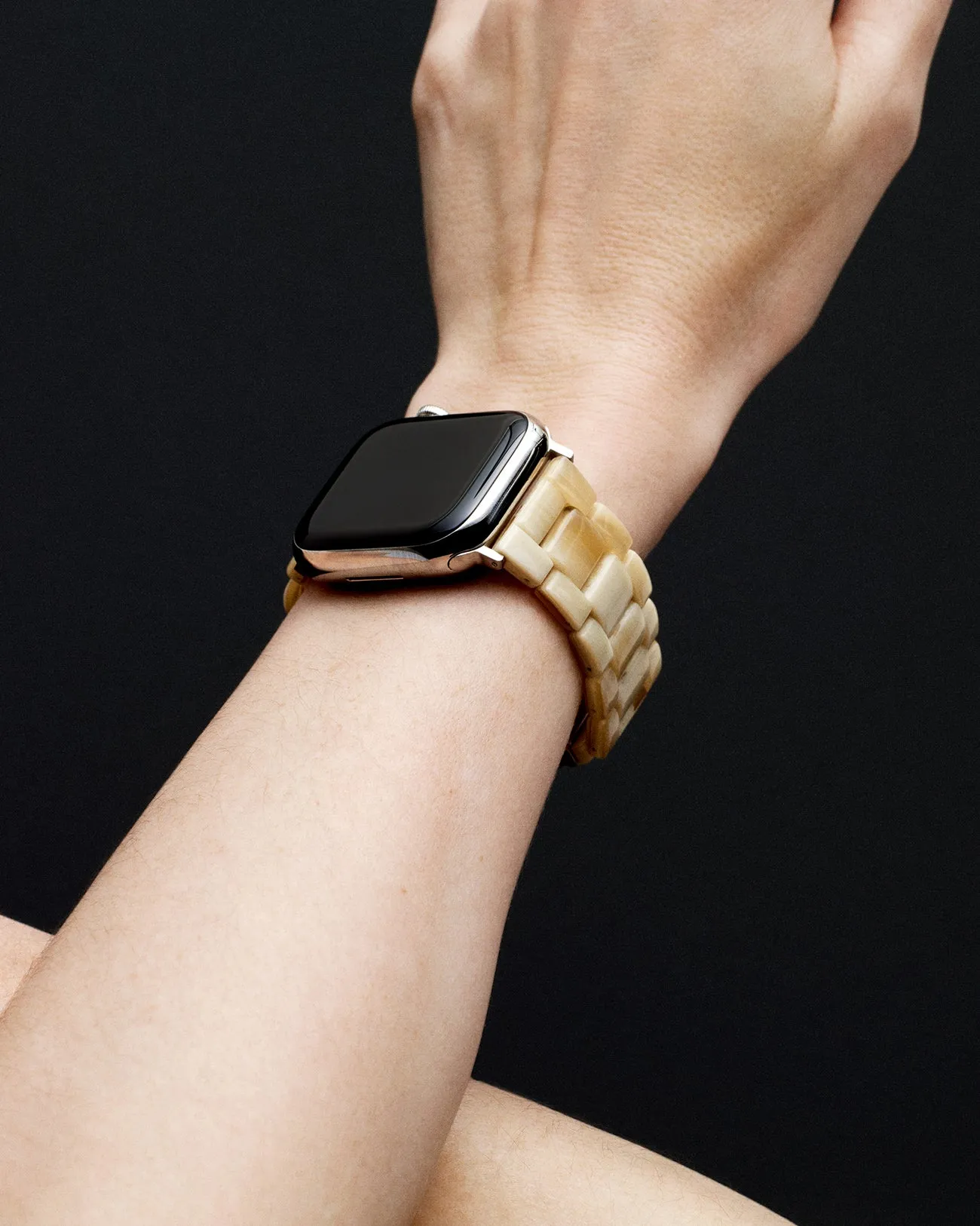 Apple Watch Band in Silver Stripe