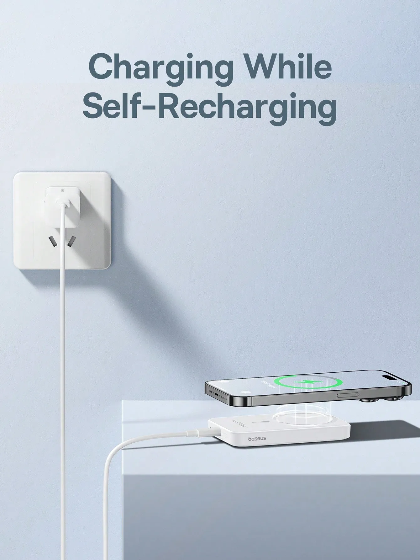 Baseus 5000mAh Magnetic Battery Pack, PD 20W Portable Phone Magsafe Charge