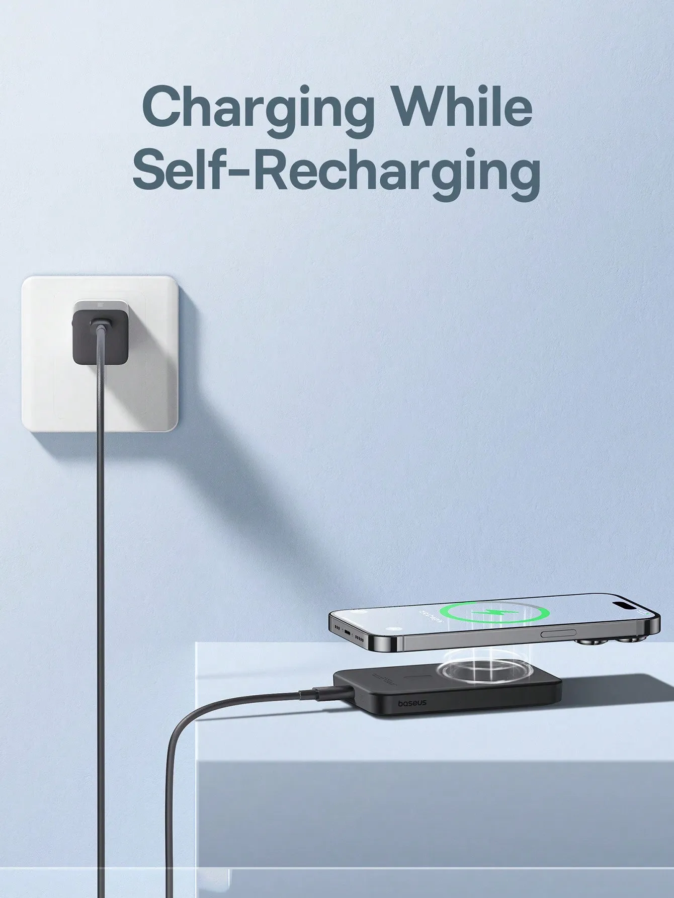 Baseus 5000mAh Magnetic Battery Pack, PD 20W Portable Phone Magsafe Charge