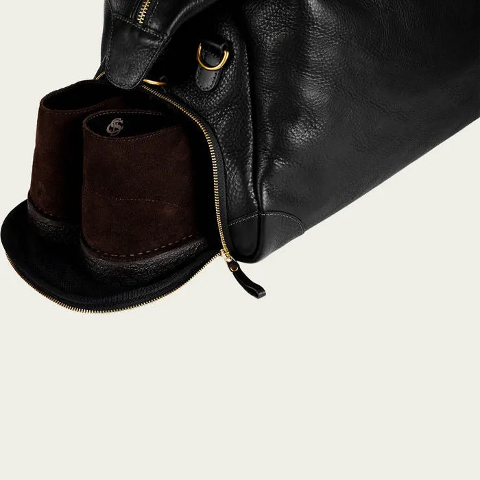 Black Full Grain Leather Weekender