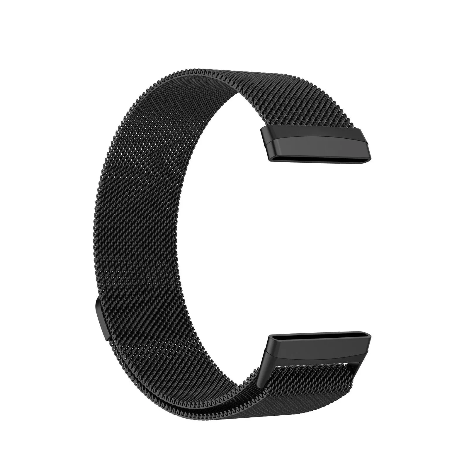 Black Metal Strap for Fitbit Versa 4