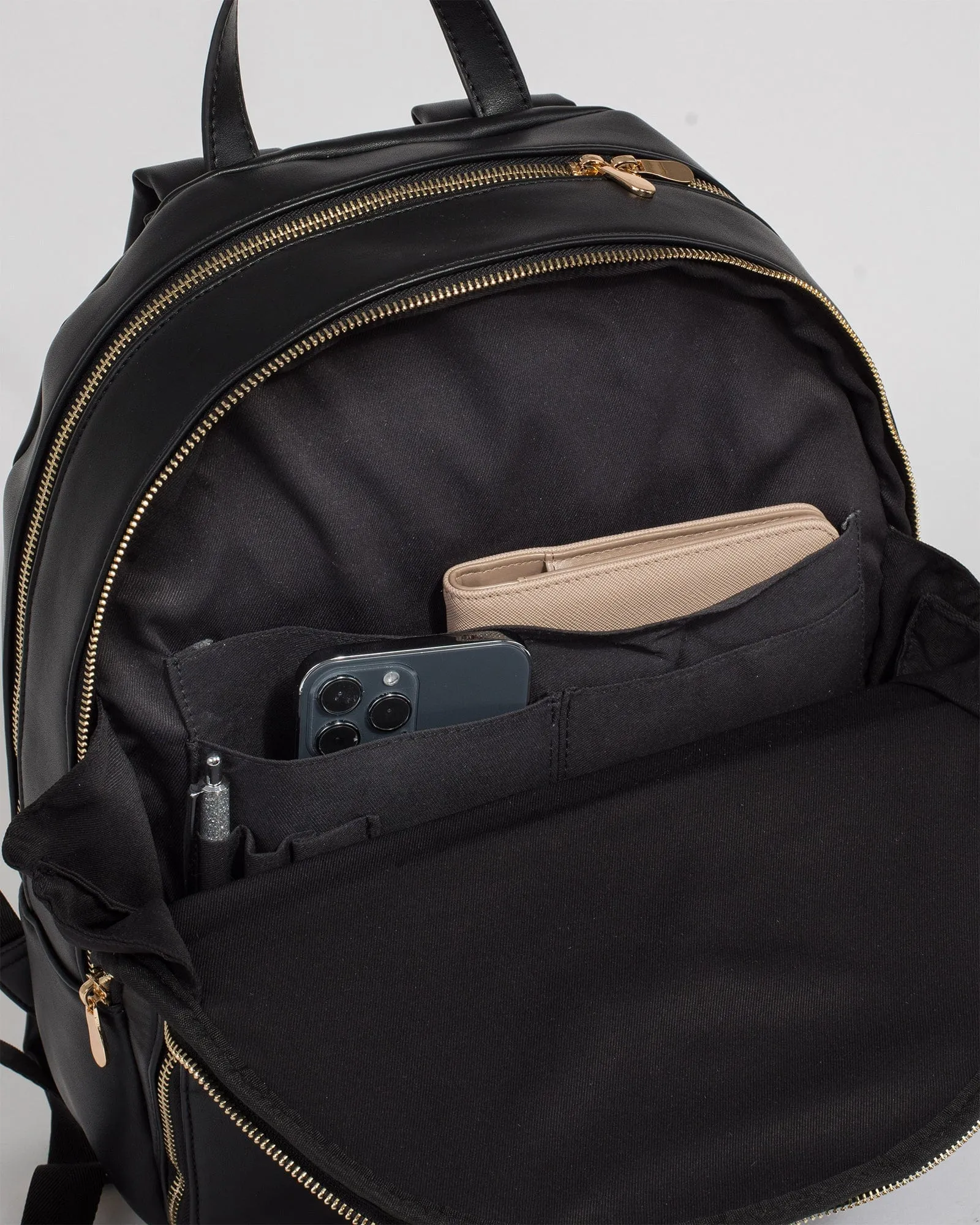 Black Ria Tech Bag Backpack