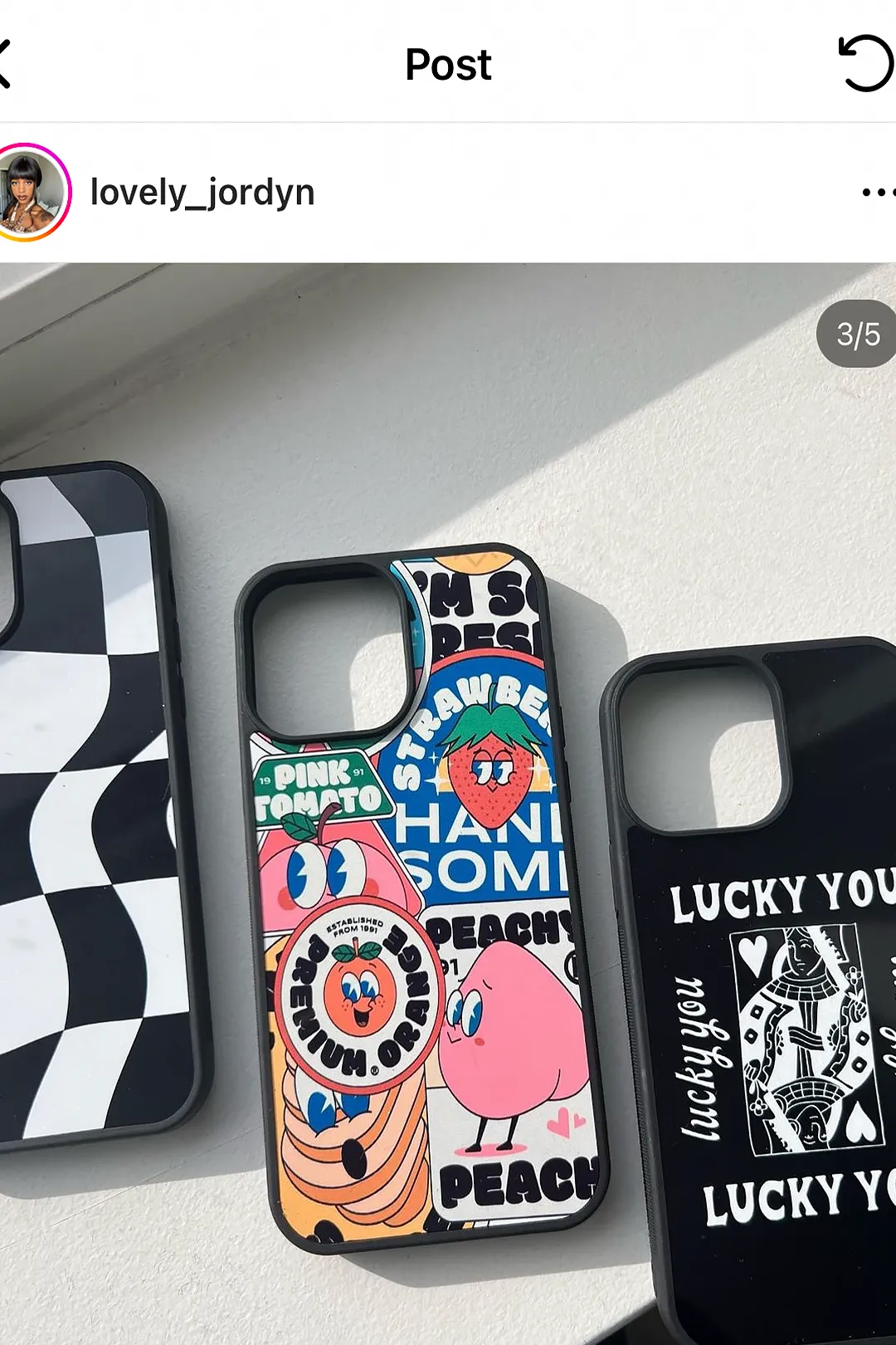 Black Wavy Checkered iPhone Case