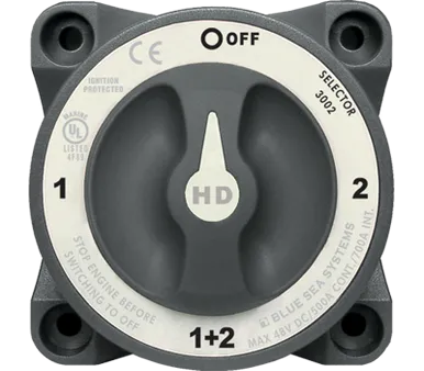 Blue Sea HD-Series 3002 Battery Switch - 1-2-BOTH-OFF