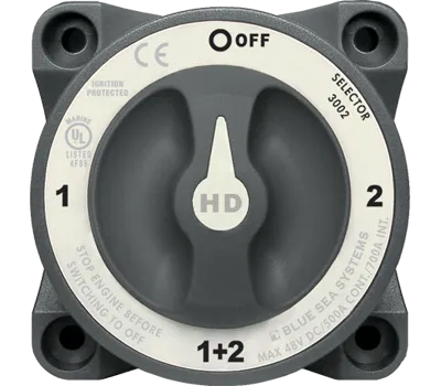 Blue Sea HD-Series 3002 Battery Switch - 1-2-BOTH-OFF
