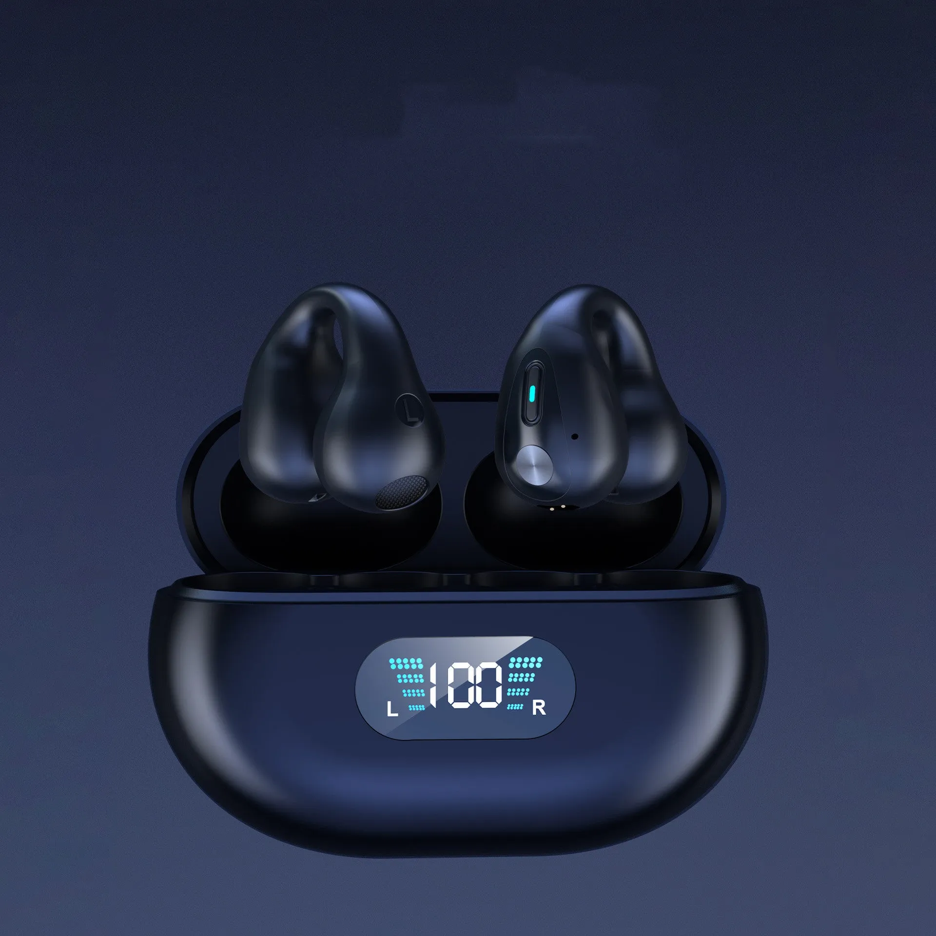 Bone Conduction Headphones TWS Earbuds Ear Clip Bluetooth