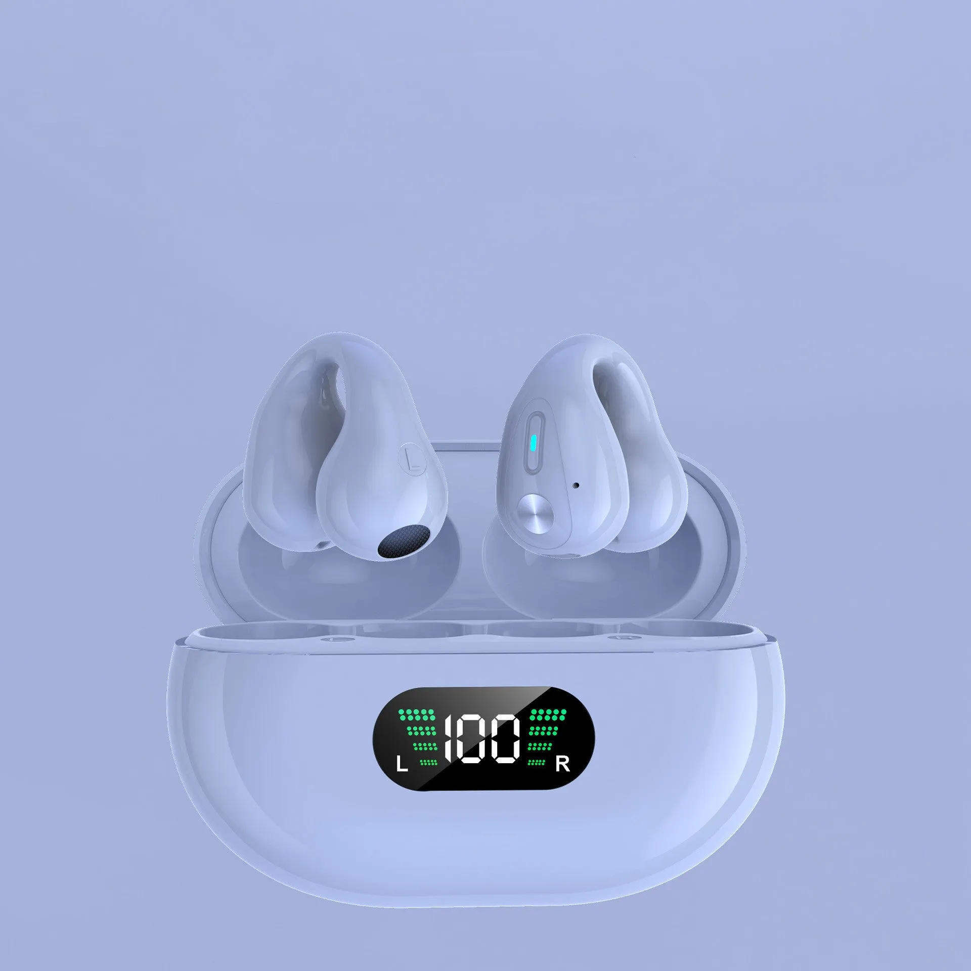 Bone Conduction Headphones TWS Earbuds Ear Clip Bluetooth