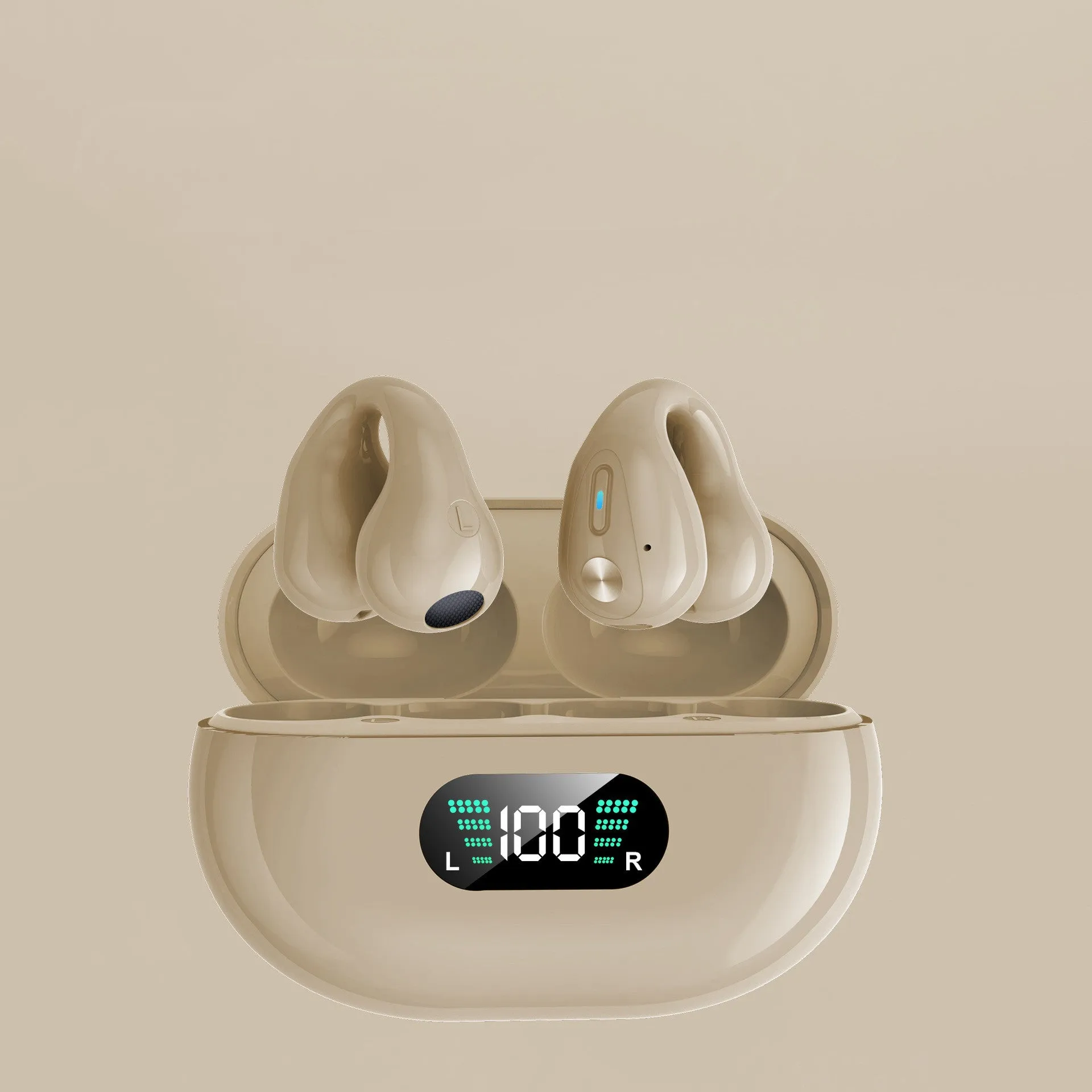 Bone Conduction Headphones TWS Earbuds Ear Clip Bluetooth