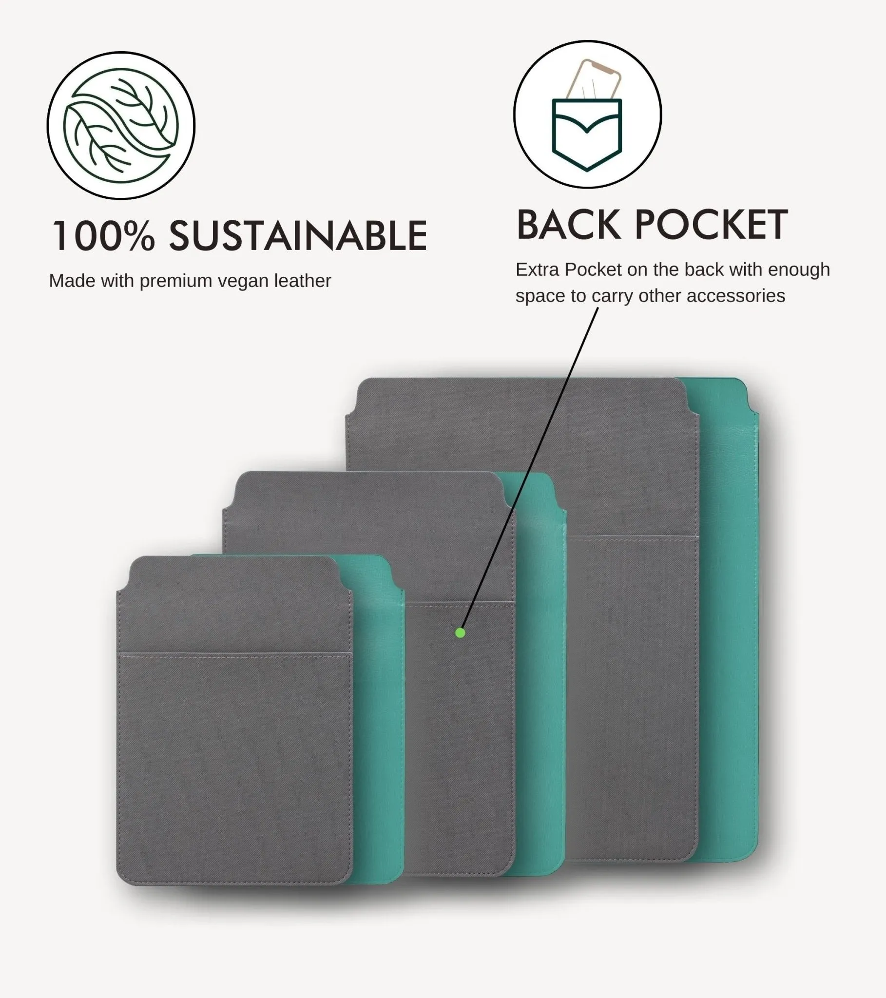 Cadet Blue - Laptop & iPad Sleeve