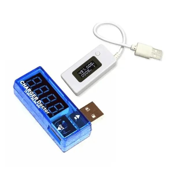 Charger USB Port Output Voltage Amps Meter Tester Multimeter