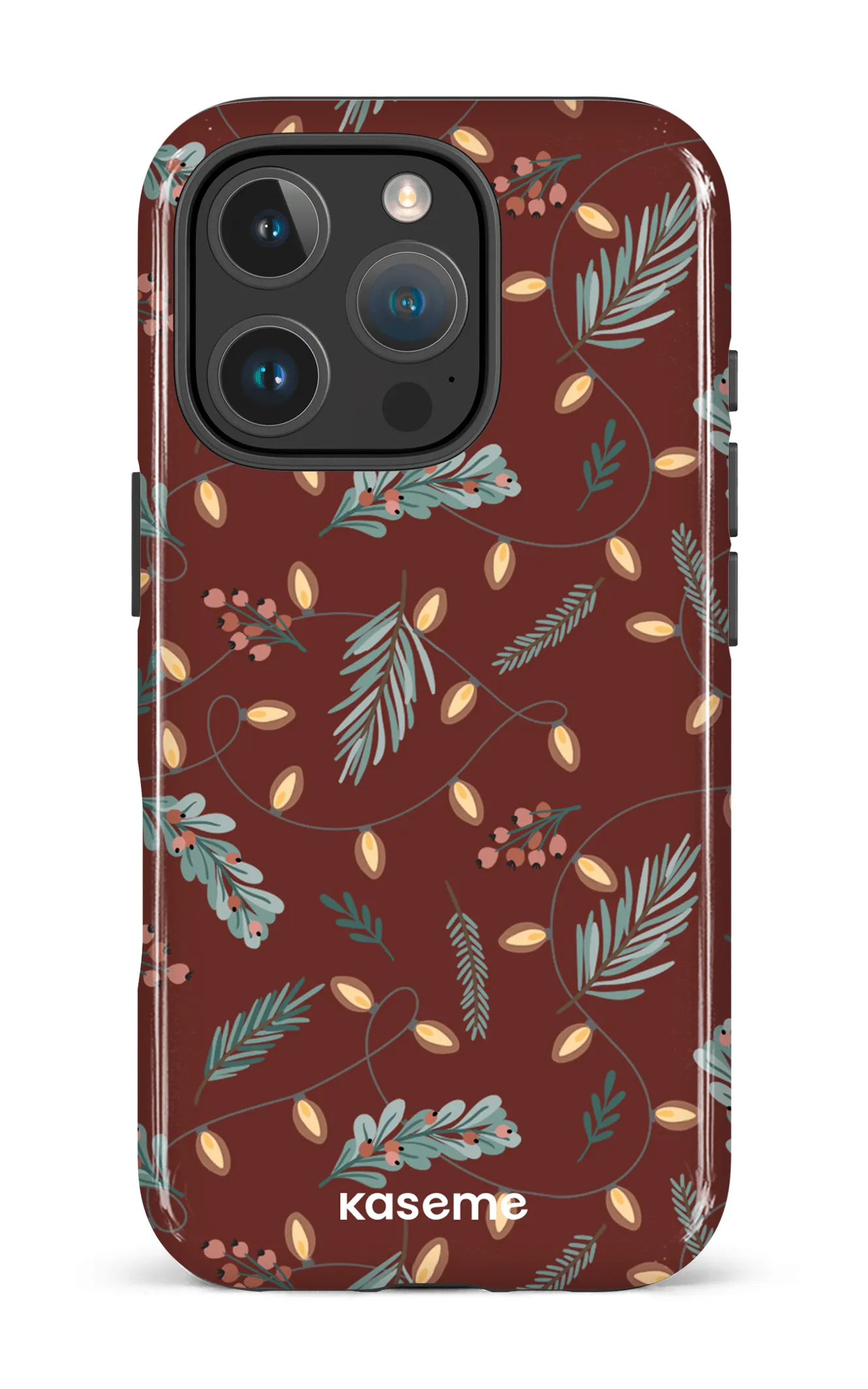 Cozy winter night red