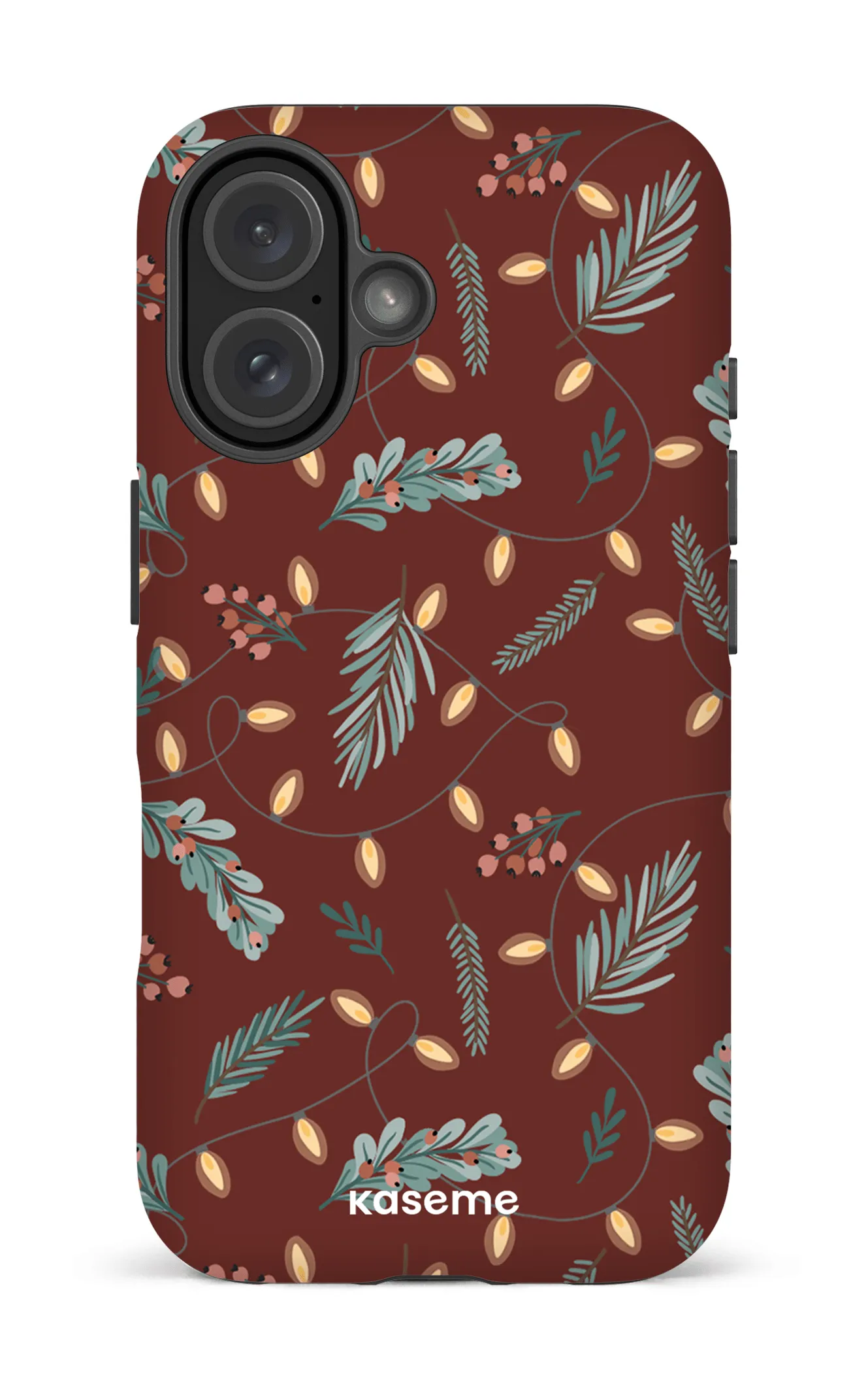 Cozy winter night red