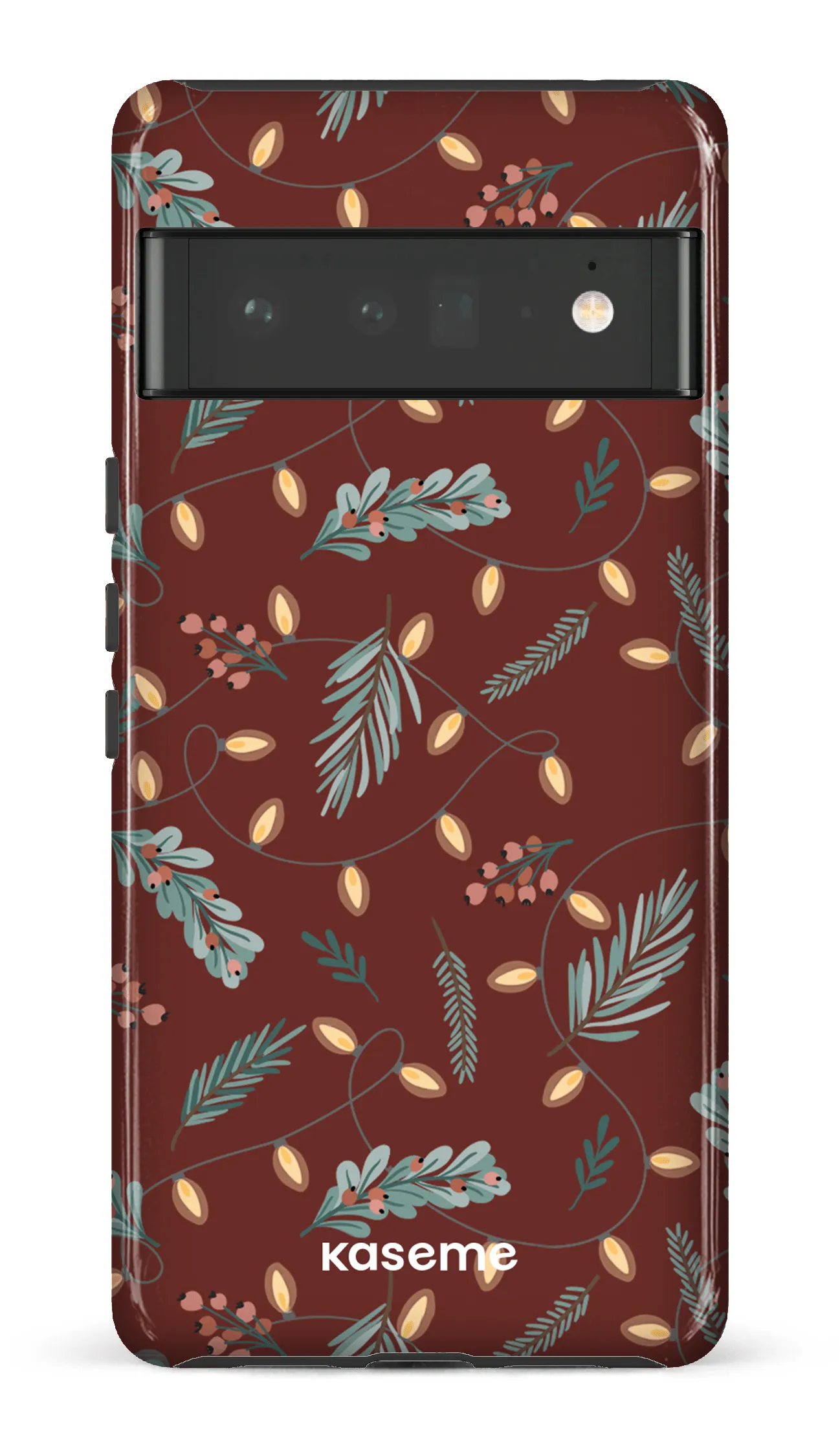 Cozy winter night red