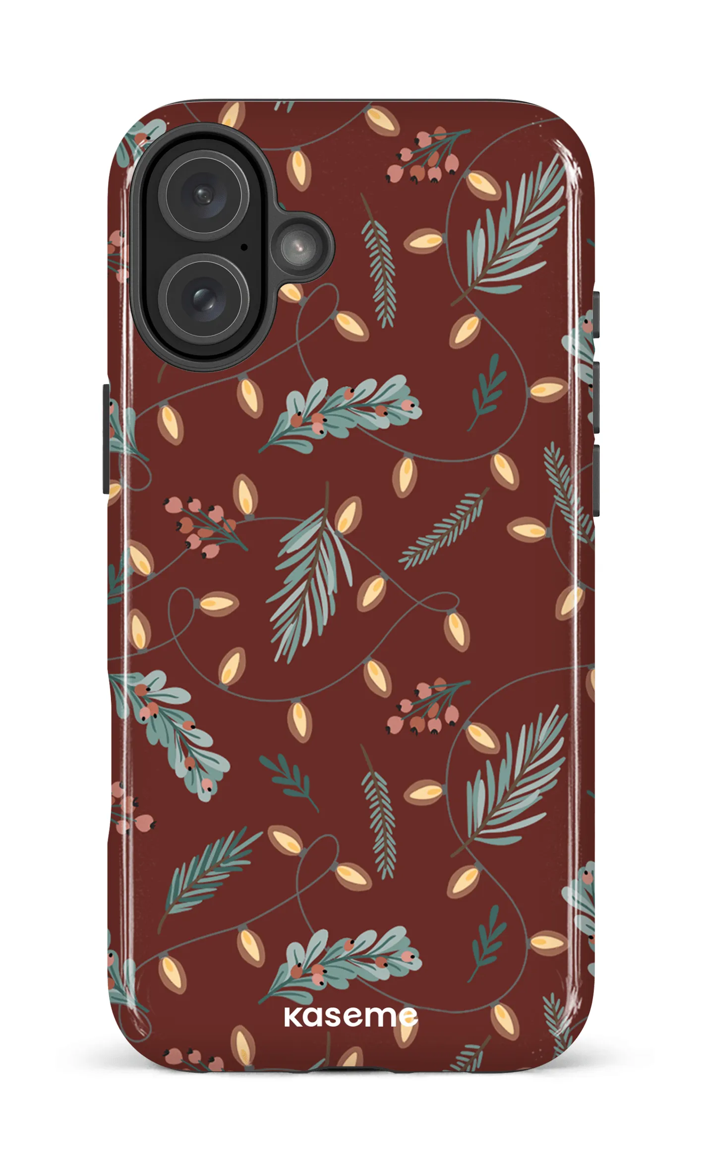 Cozy winter night red