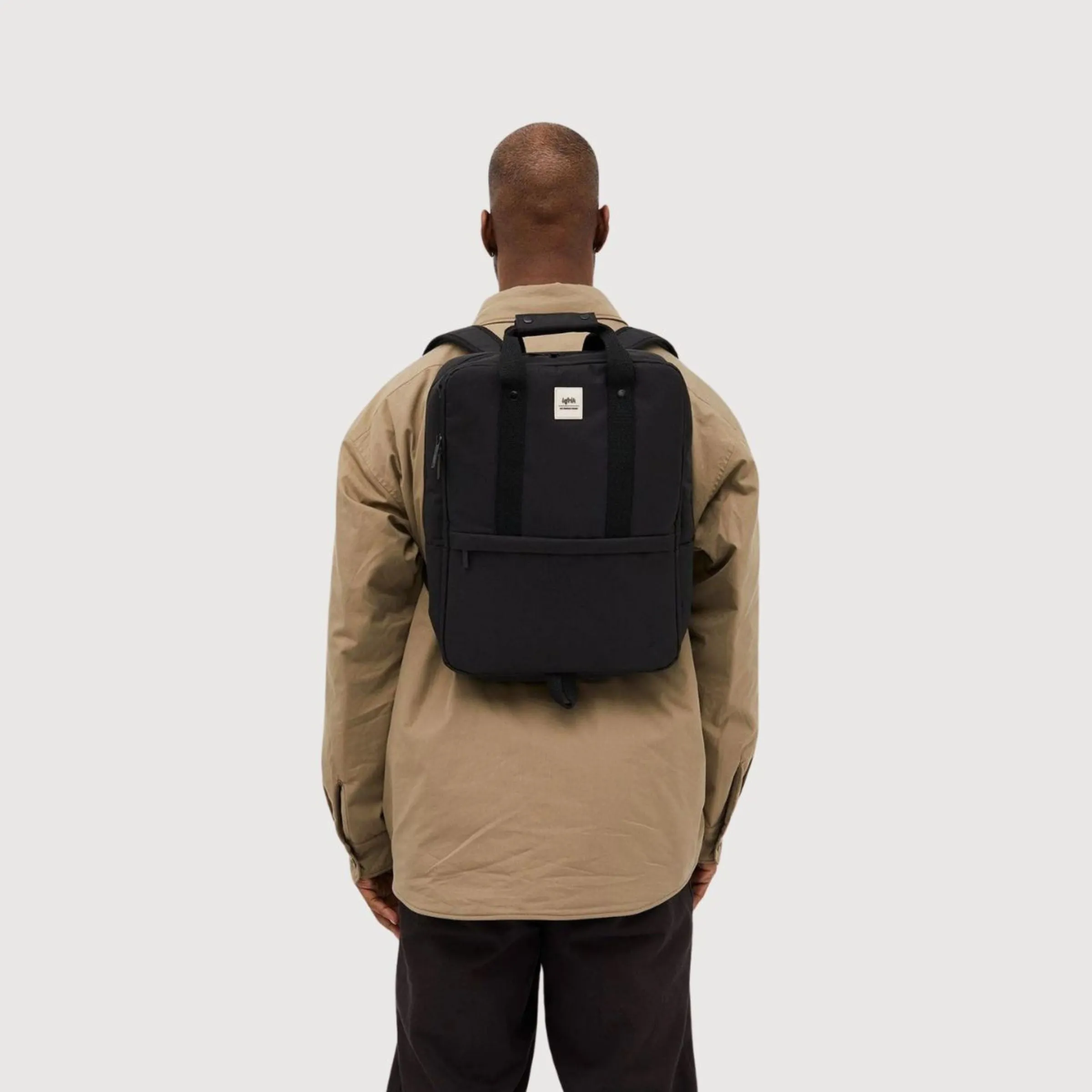Daily 15 Black Recycled Polyester Laptop Backpack I Lefrik